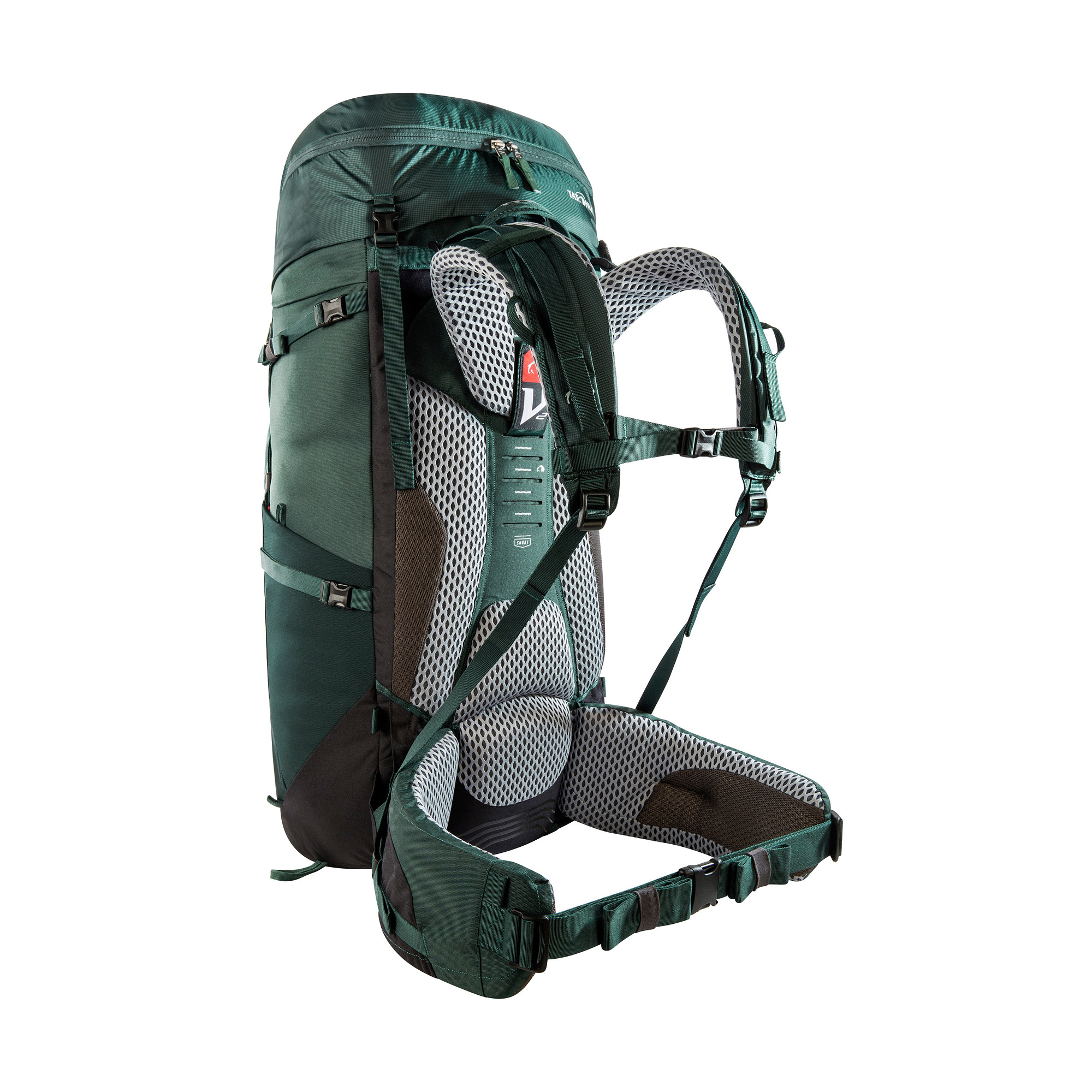 Tatonka Yukon 70+10 jasper grün Trekkingrucksäcke - Ansicht seitlich-hinten Tasche, Rucksack, Tatonka Yukon 70+10 jasper grün Trekkingrucksäcke - Ansicht seitlich-hinten