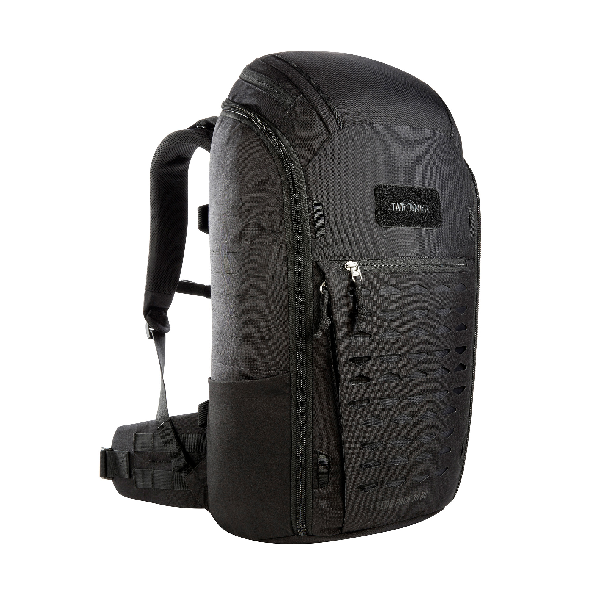 Tatonka EDC Pack 30 BC black schwarz Wanderrucksäcke - Ansicht seitlich-vorne Tasche, Rucksack, Tatonka EDC Pack 30 BC black schwarz Wanderrucksäcke - Ansicht seitlich-vorne
