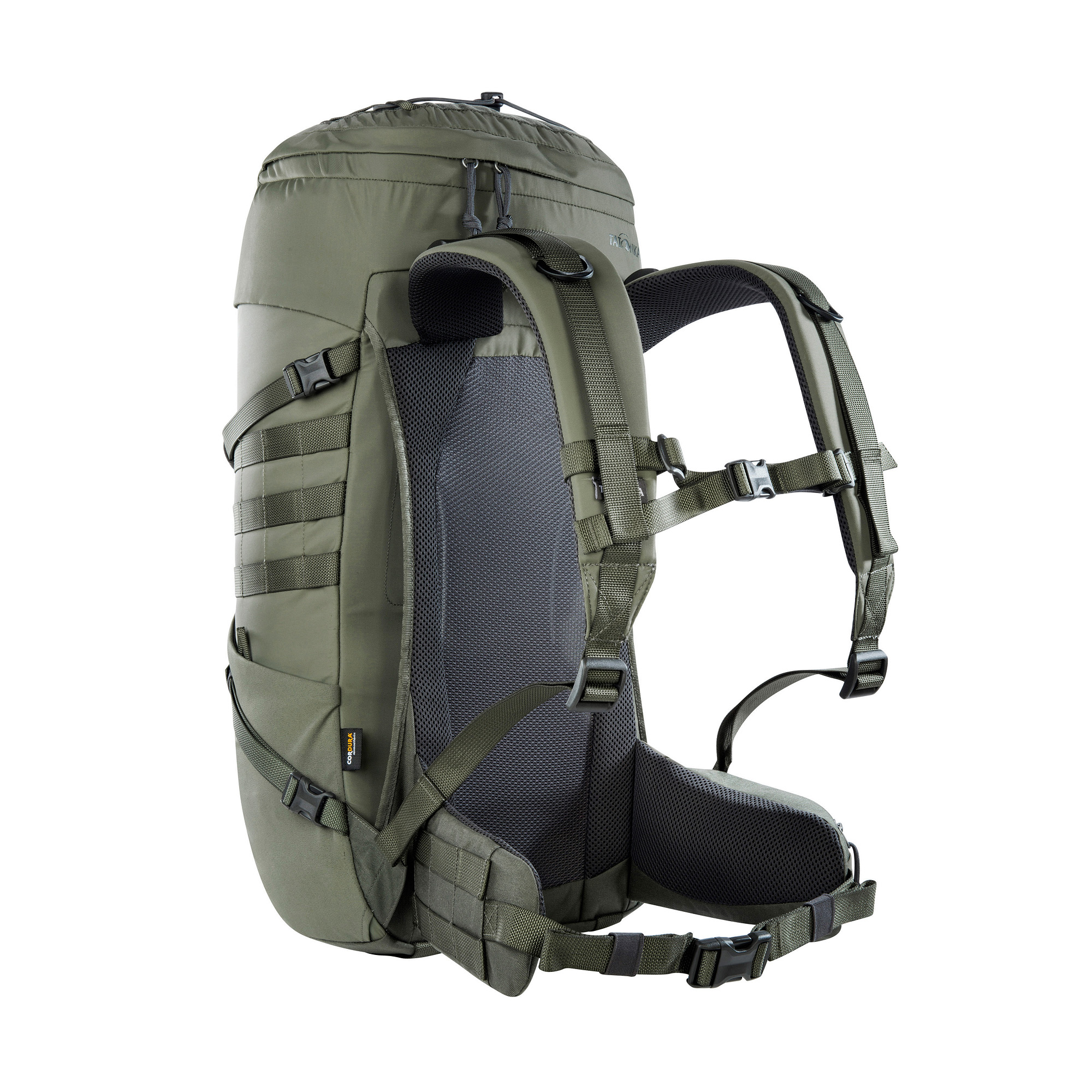 Tatonka Hike Pack 30 BC stone grey olive grau Wanderrucksäcke - Ansicht seitlich-hinten Tasche, Rucksack, Tatonka Hike Pack 30 BC stone grey olive grau Wanderrucksäcke - Ansicht seitlich-hinten