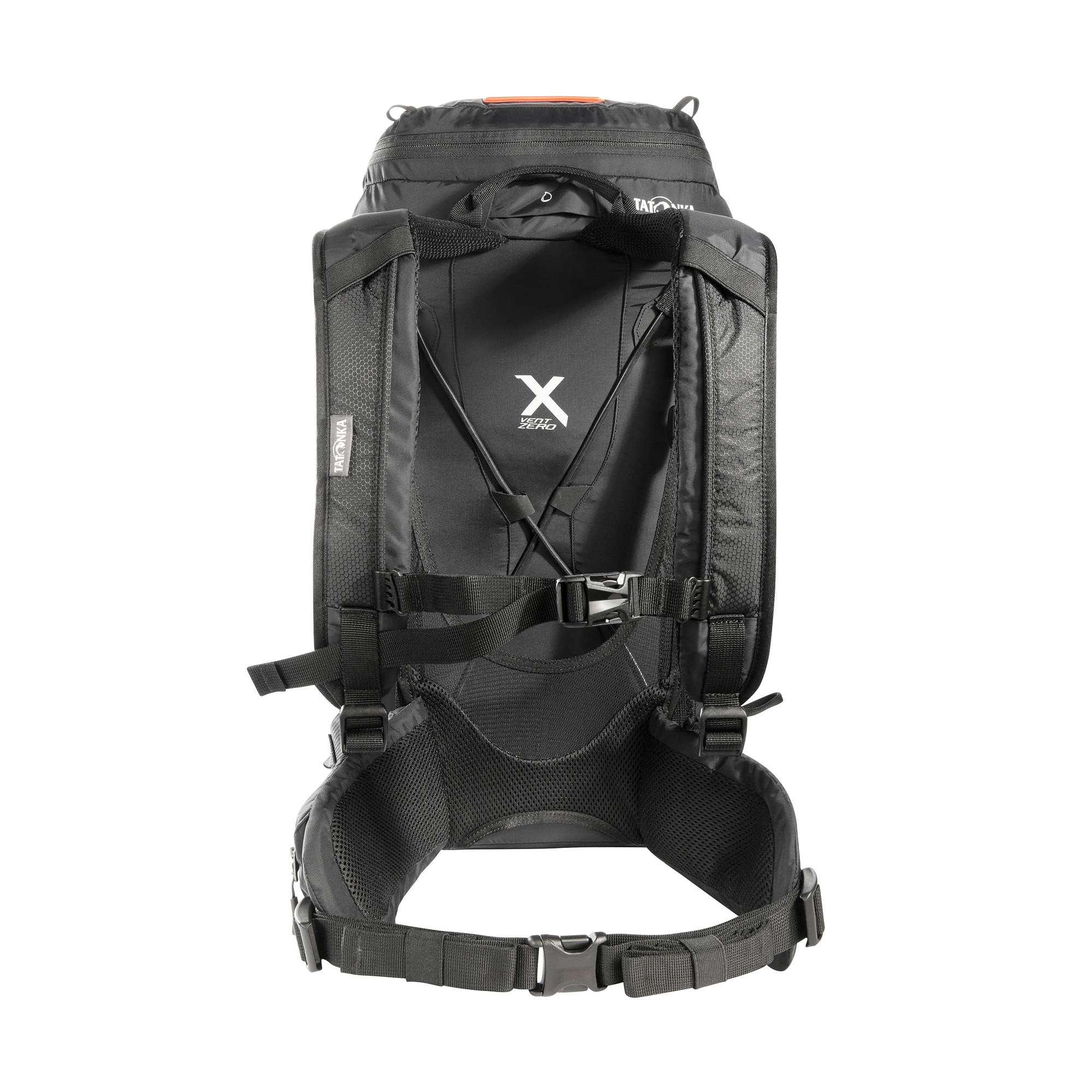 Tatonka Storm 25 RECCO black schwarz Wanderrucksäcke - Ansicht frontal-hinten Tasche, Rucksack, Tatonka Storm 25 RECCO black schwarz Wanderrucksäcke - Ansicht frontal-hinten