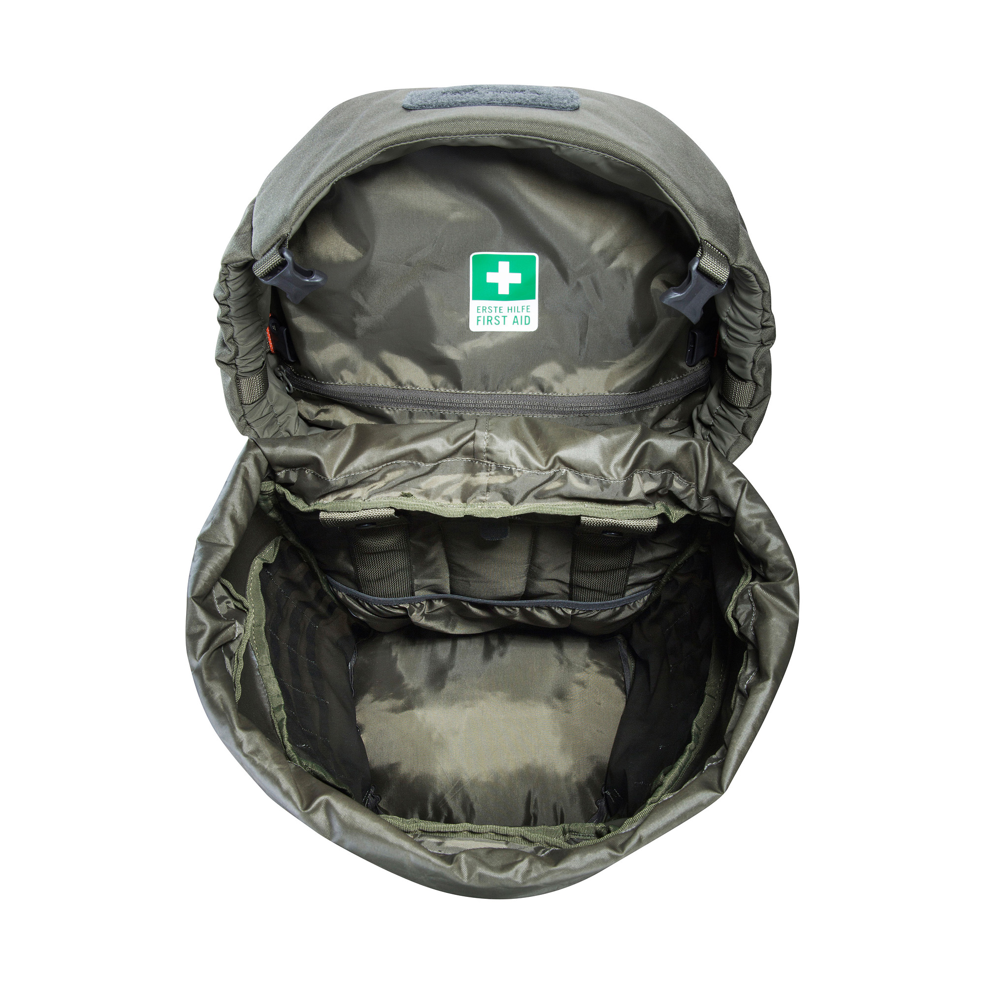 Bekleidung, Mantel, Tasche, Tatonka Yukon 60+10 Women BC stone grey olive grau Trekkingrucksäcke - Detailansicht