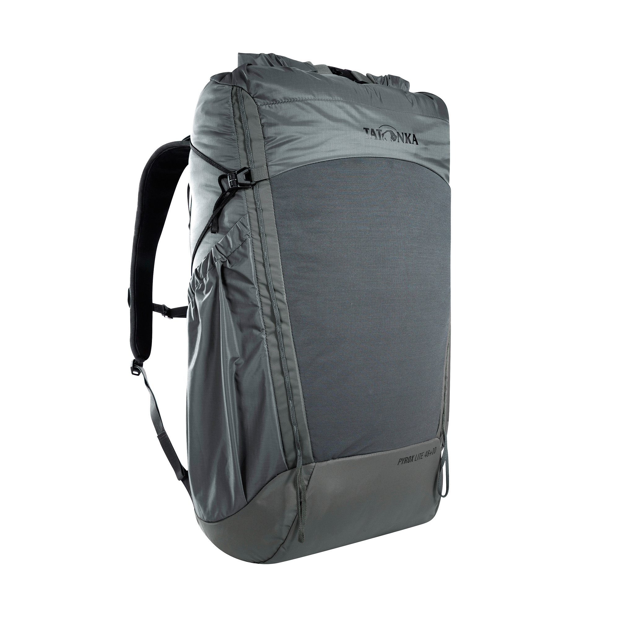 Rucksack, Wandern, Rucksack Polyester, Reisetasche, Tatonka, Tatonka Pyrox Lite 48+10 titan grey grau - Detailansicht