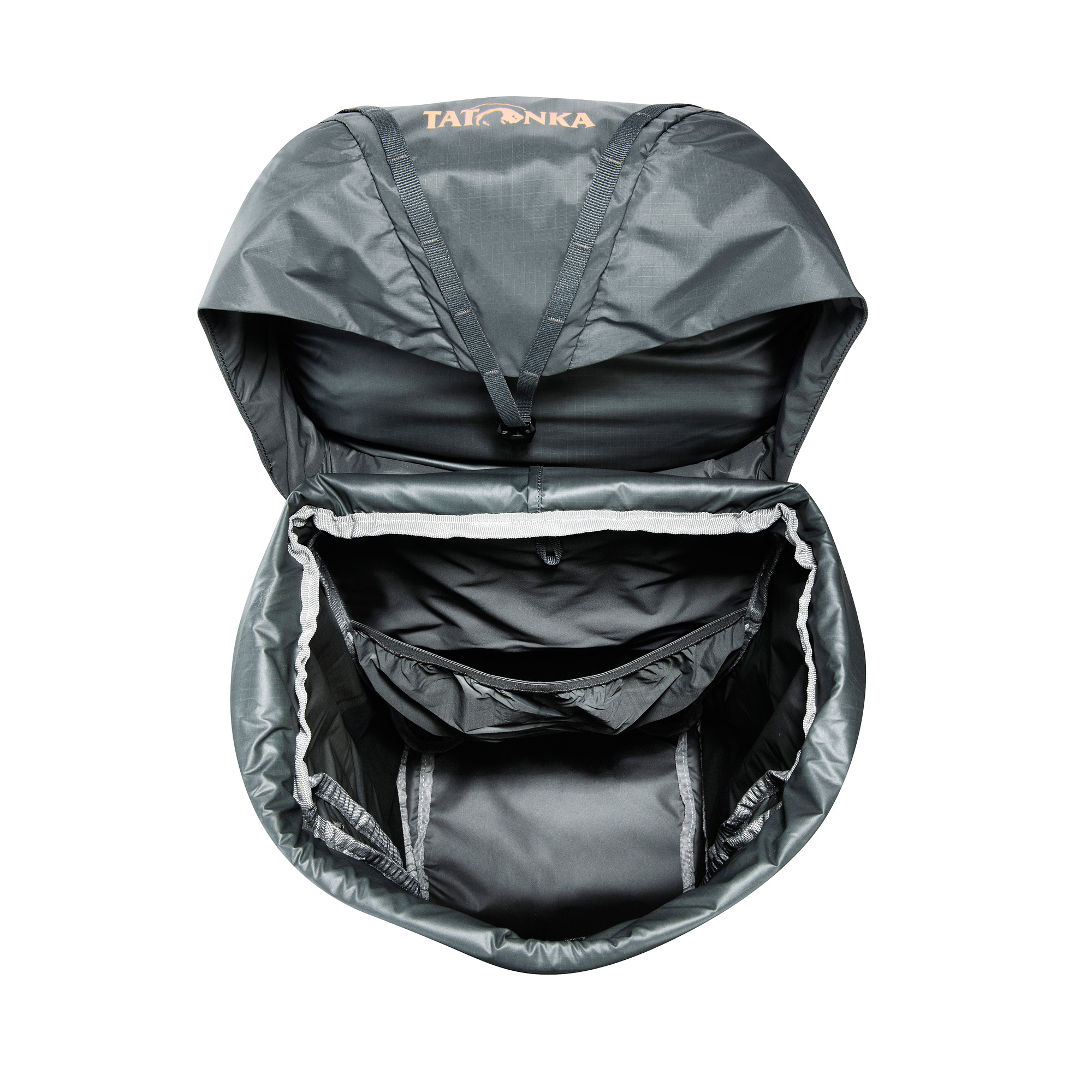 Rucksack, Rucksack Innenraum, Backpack, Tatonka, Camping, Tatonka Pyrox Lite 44+10 Women titan grey grau Trekkingrucksäcke - Detailansicht