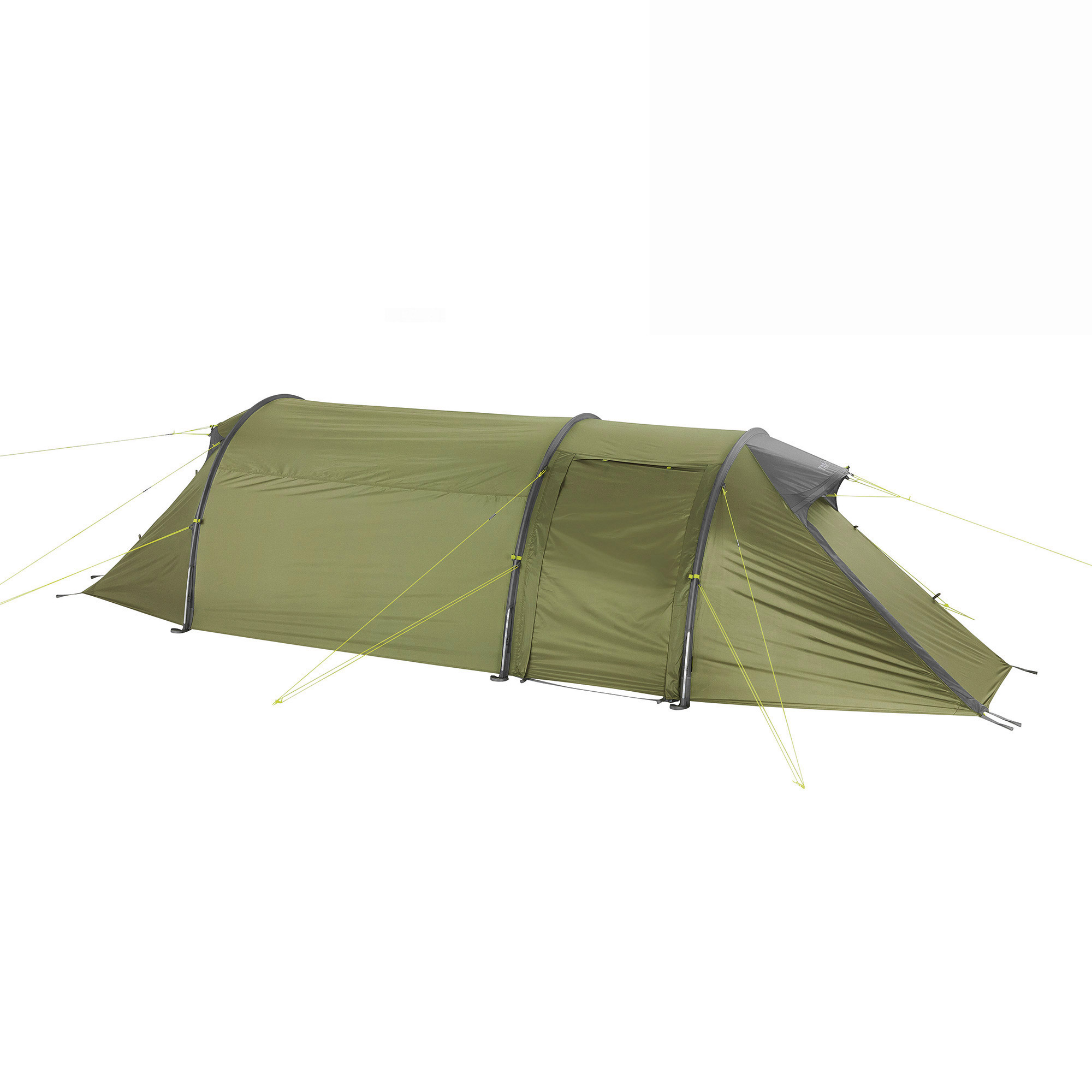 Zelt, Freizeitaktivitäten, Zelt in den Bergen, Natur, Draußen, Zelt, Campen, Zelt in den Bergen, Natur, Draußen, Zelt, Campen, Zelt in den Bergen, Natur, Draußen, Tatonka Alaska 3.235 PU light olive grün 3-Personen-Zelte - Ansicht seitlich-vorne