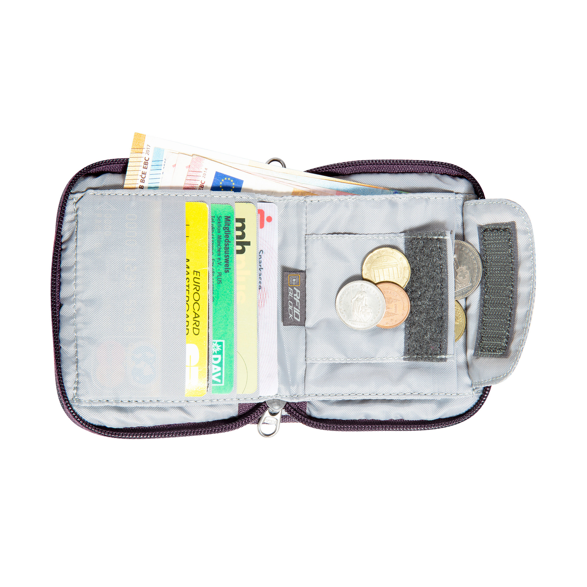 Tatonka Zip Money Box RFID Block midnight plum lila Geldbeutel - Detailansicht Zubehor, Erste Hilfe, Tatonka Zip Money Box RFID Block midnight plum lila Geldbeutel - Detailansicht