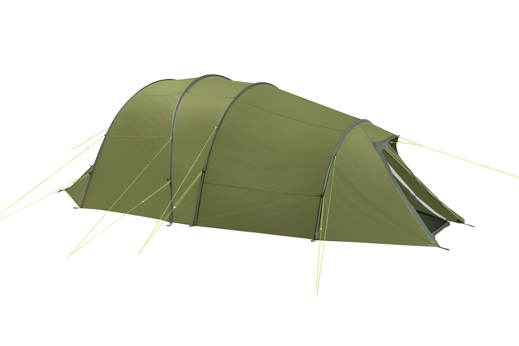 Tatonka Alaska 3 Plus light olive grün 3-Personen-Zelte - Ansicht frontal-hinten Zelt, Campen, Zelt in den Bergen, Natur, Draußen, Tatonka Alaska 3 Plus light olive grün 3-Personen-Zelte - Ansicht frontal-hinten