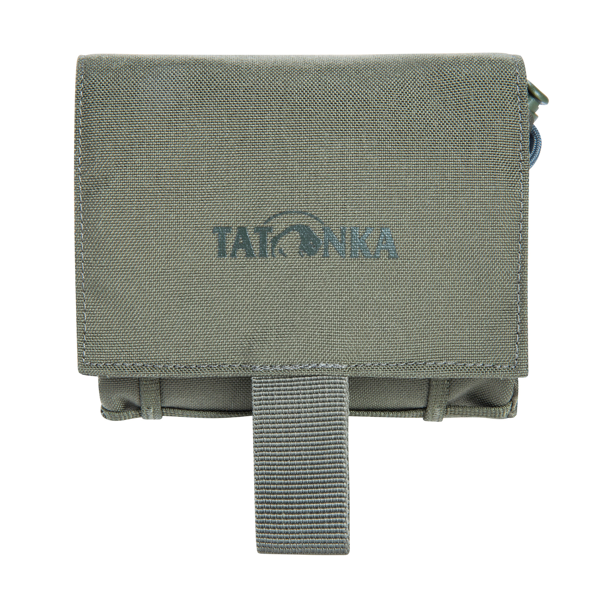 Leinwand, Zubehör, Riemen, Tatonka Dump Pouch BC stone grey olive grau - Ansicht frontal-vorne