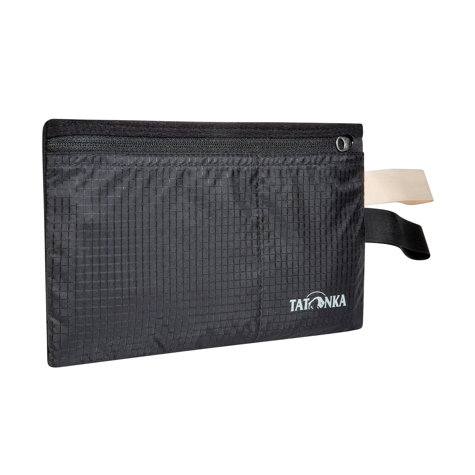 Zubehor, Geldbörse, Tasche, Handtasche, Tatonka Flip In Pocket black schwarz Geldbeutel - Ansicht frontal-vorne