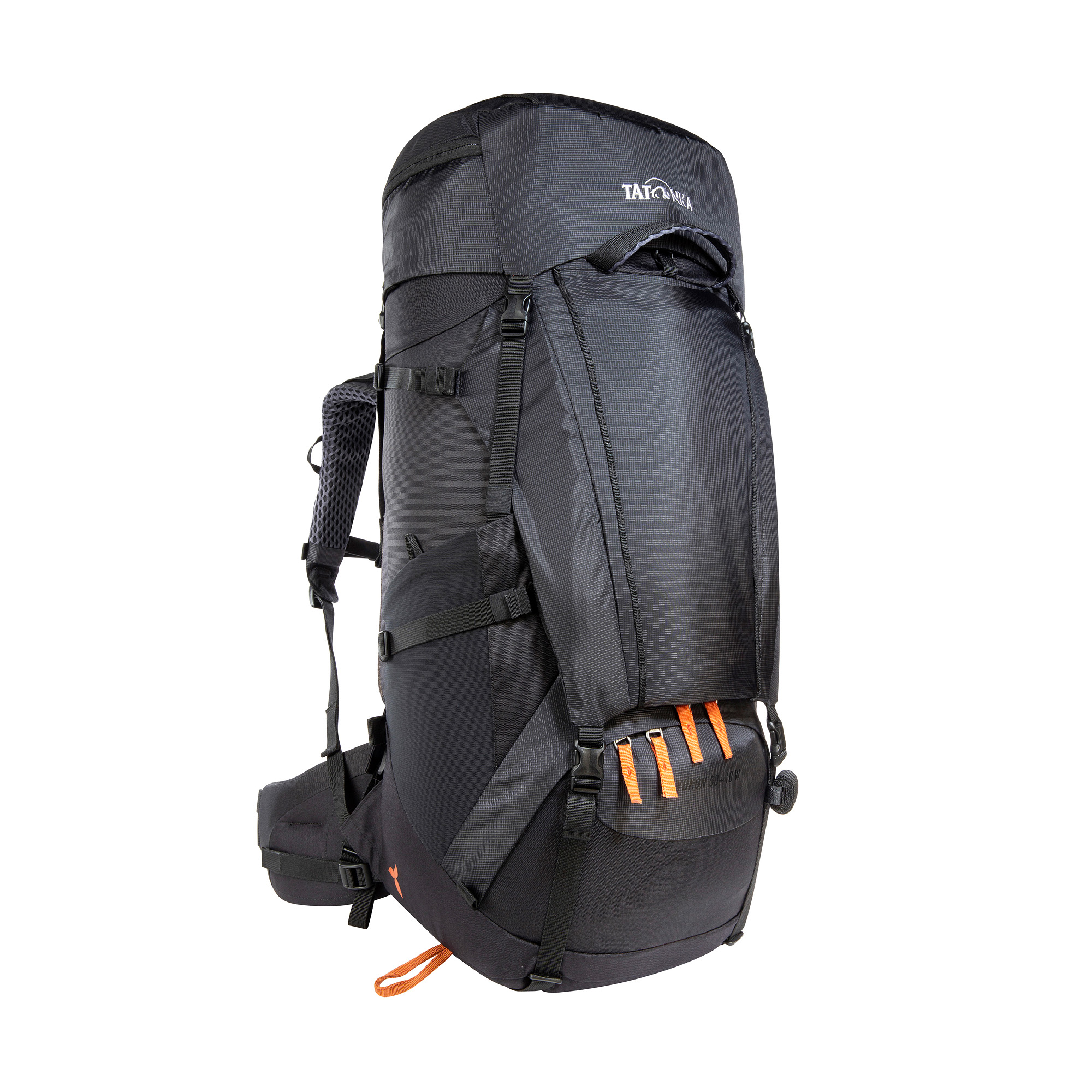 Tatonka Yukon 50+10 Women black schwarz Trekkingrucksäcke - Ansicht seitlich-vorne Tasche, Rucksack, Tatonka Yukon 50+10 Women black schwarz Trekkingrucksäcke - Ansicht seitlich-vorne
