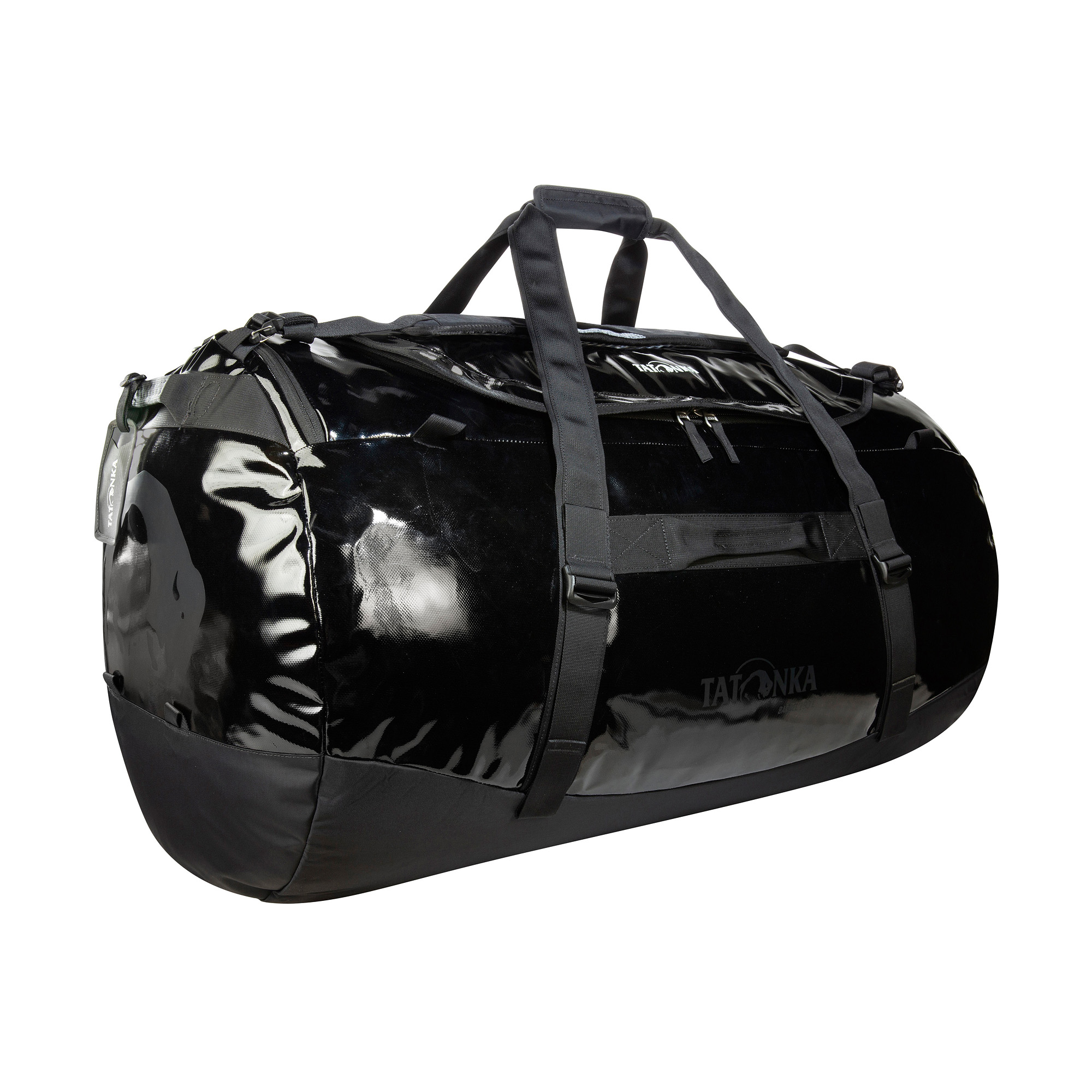 Tatonka Barrel 130 black schwarz Reisetaschen - Ansicht seitlich-vorne Gepäck, Tasche, Tatonka Barrel 130 black schwarz Reisetaschen - Ansicht seitlich-vorne