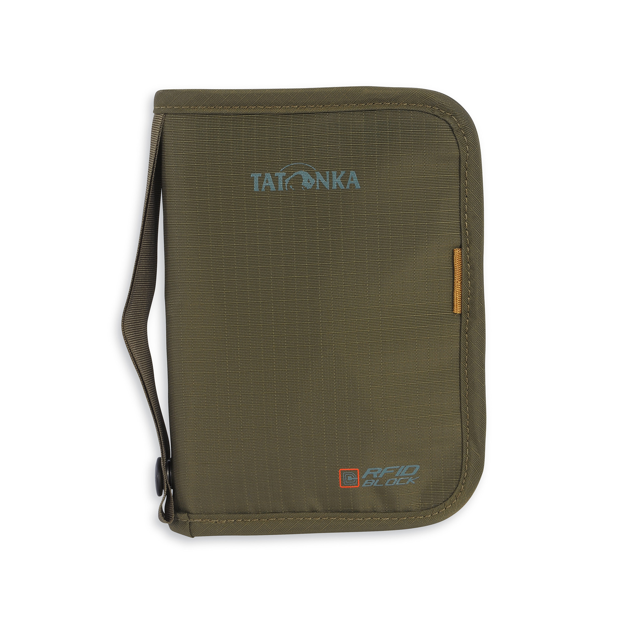 Tatonka Travel Zip M RFID B olive grün Geldbeutel - Ansicht seitlich-vorne Zubehor, Tasche, Handtasche, Tatonka Travel Zip M RFID B olive grün Geldbeutel - Ansicht seitlich-vorne