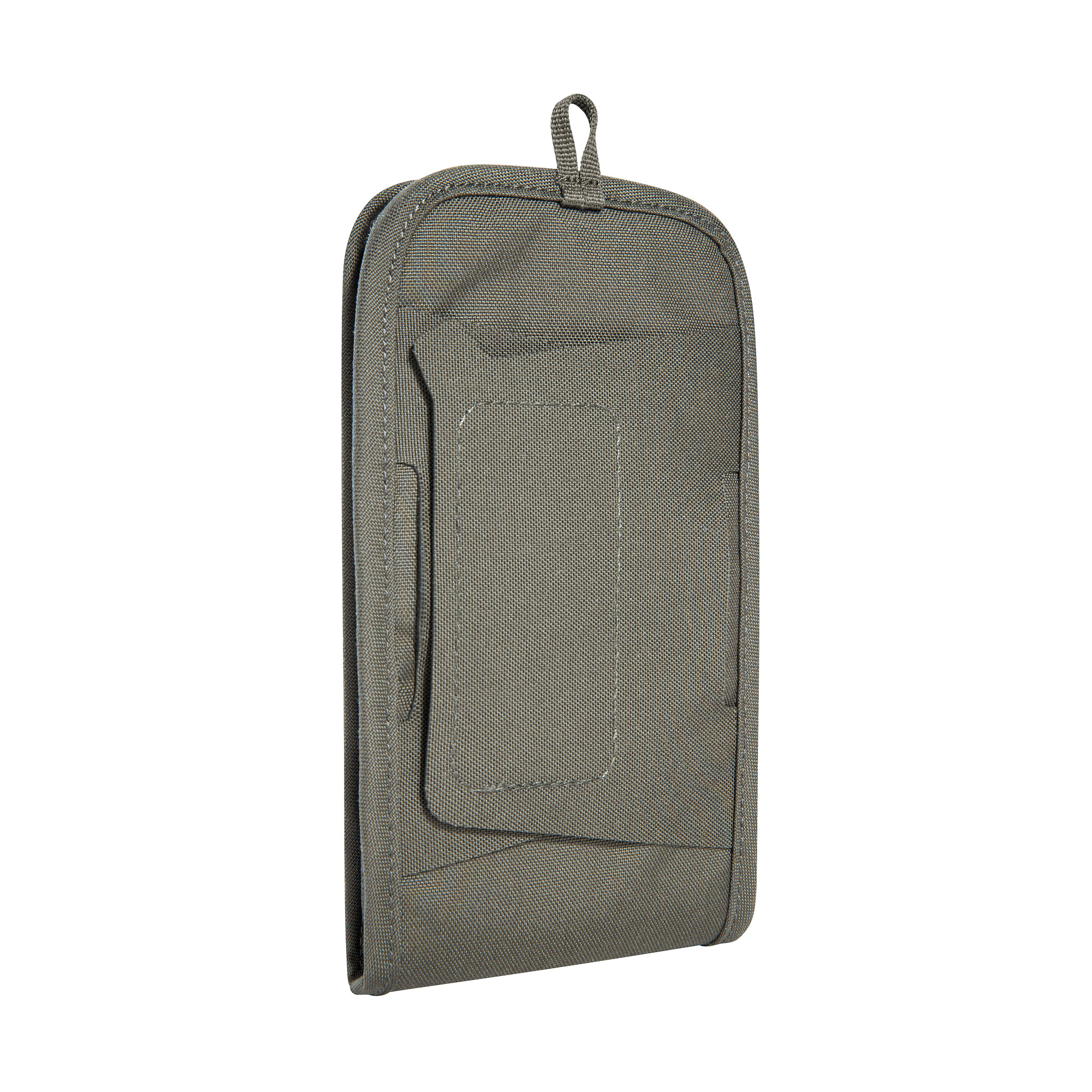Hülle, Tasche, Hardcase, Pouch, Kartenhülle, Tatonka Smartphone Pouch 6,9" BC stone grey olive grau - Ansicht seitlich-hinten