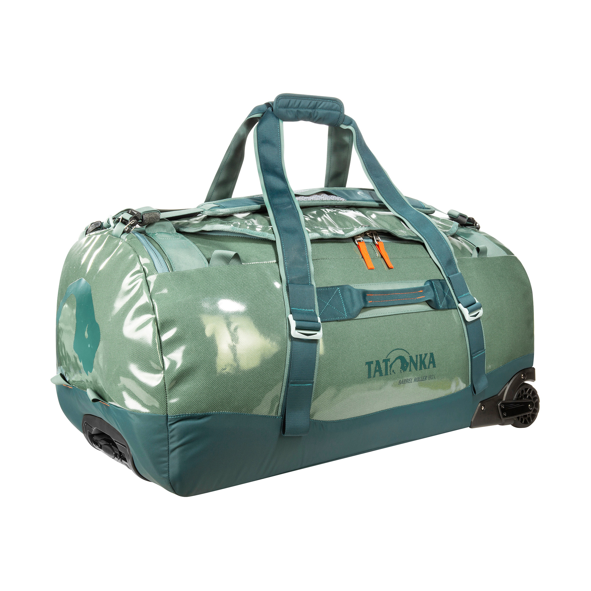 Tatonka Barrel Roller 80 sage green grün Trolleys & Koffer - Ansicht seitlich-vorne Gepäck, Zubehör, Tasche, Handtasche, Tatonka Barrel Roller 80 sage green grün Trolleys & Koffer - Ansicht seitlich-vorne