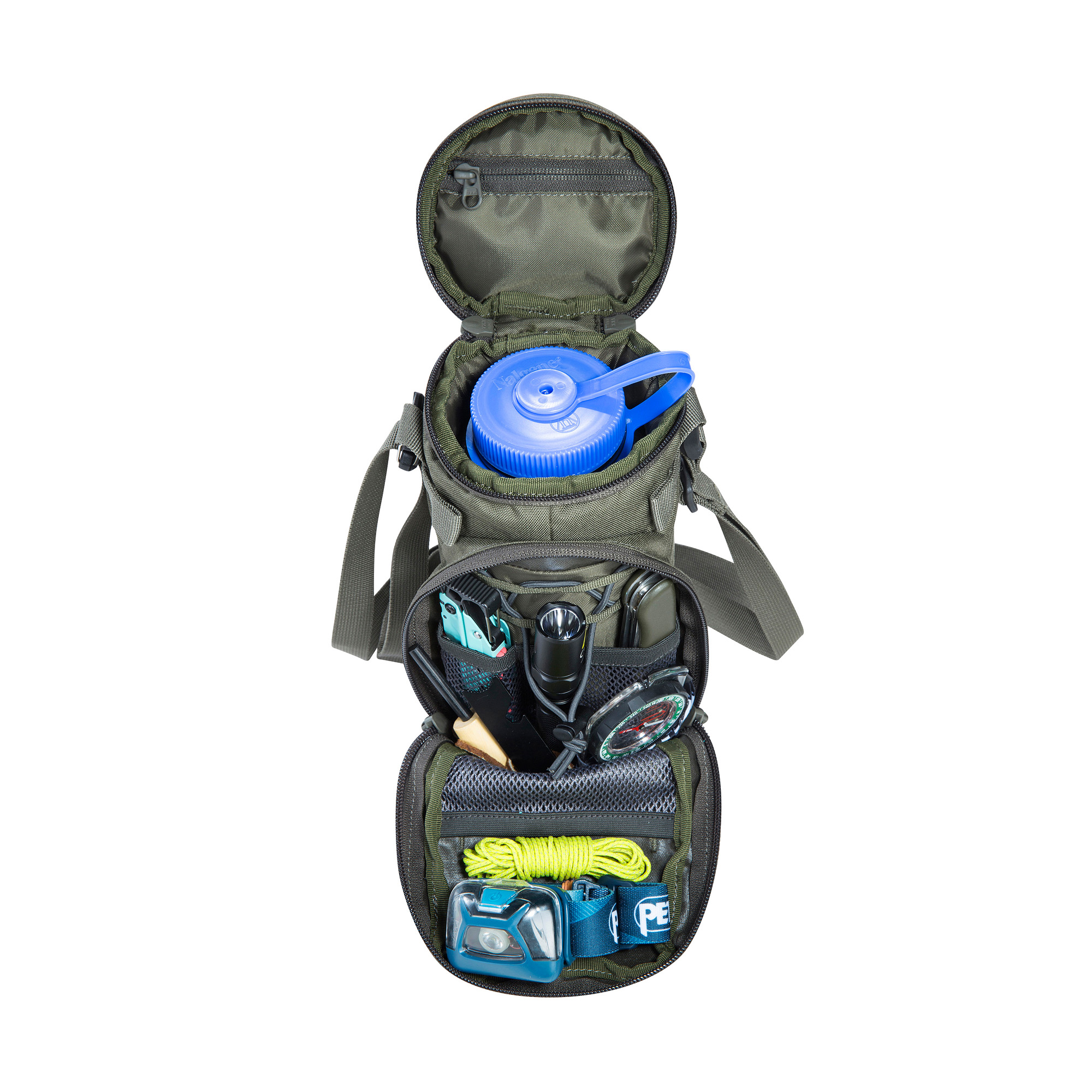 Tasche, Rucksack, Tatonka Bottle Pouch 1l BC stone grey olive grau Kühltaschen - Detailansicht