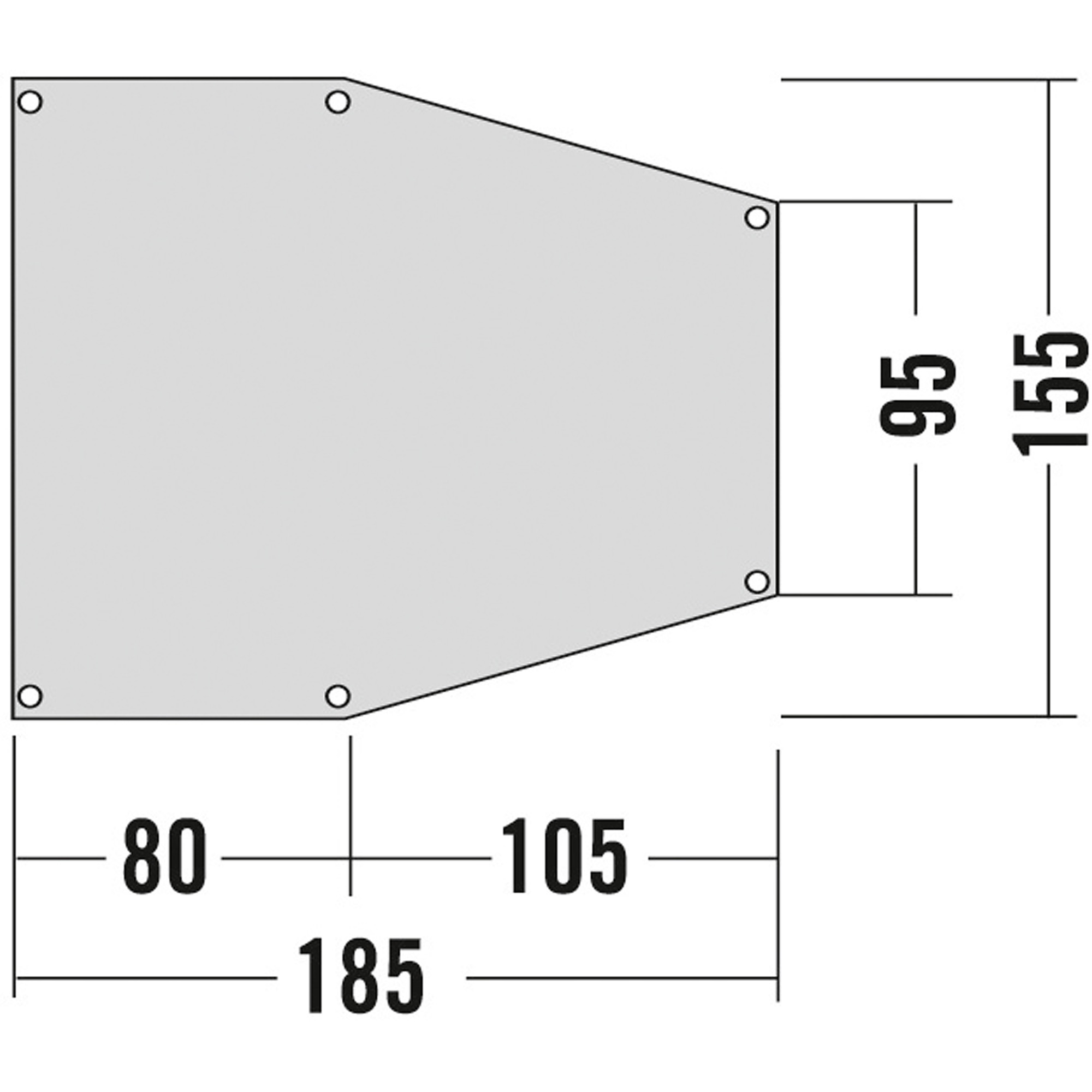 Tatonka Apsidenunterlage 2 Zeltunterlagen - Ansicht seitlich-vorne Diagramm, Handlung, Tatonka Apsidenunterlage 2 Zeltunterlagen - Ansicht seitlich-vorne