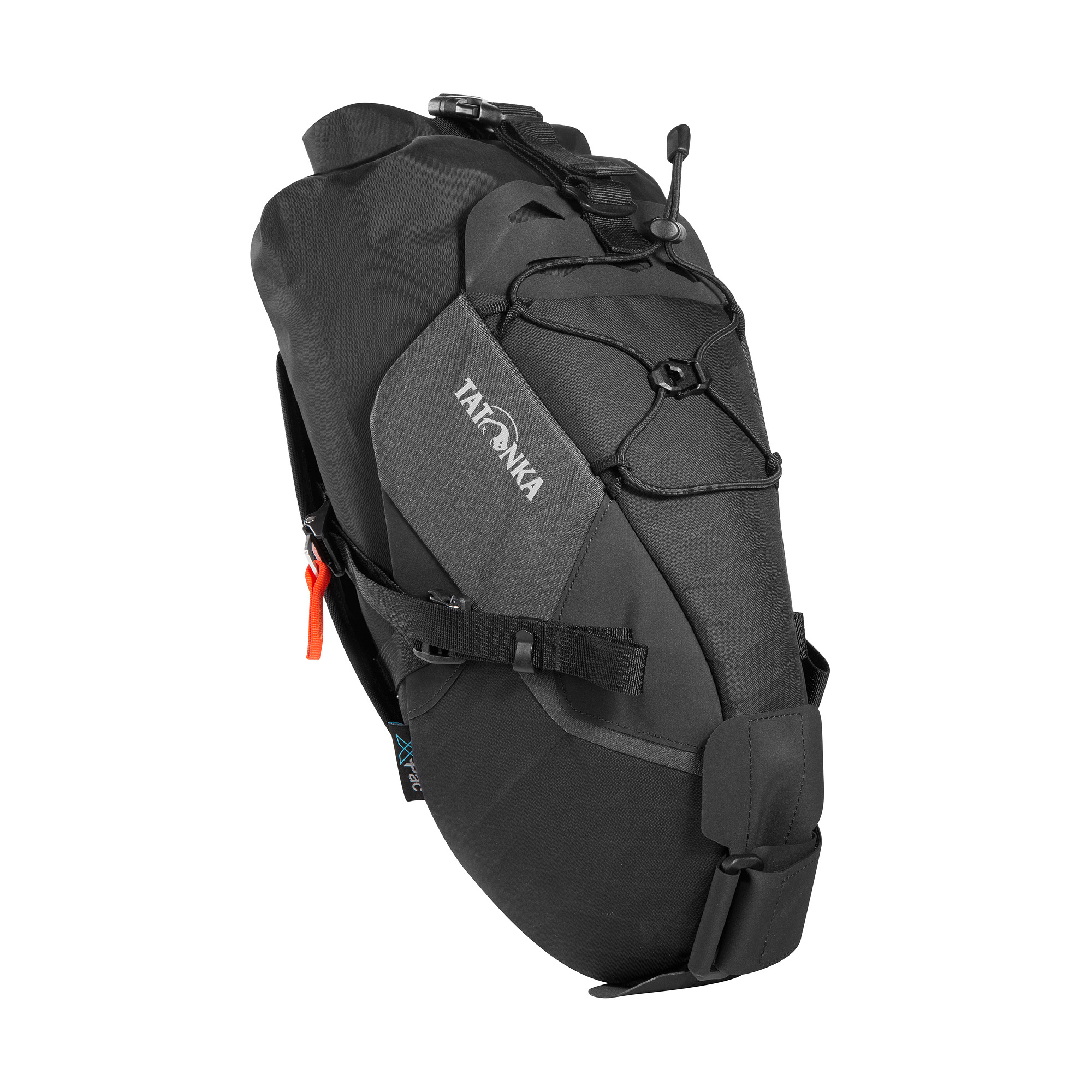 Tasche, Rucksack, Tatonka Saddle Stuffbag Holder black schwarz - Ansicht seitlich-vorne
