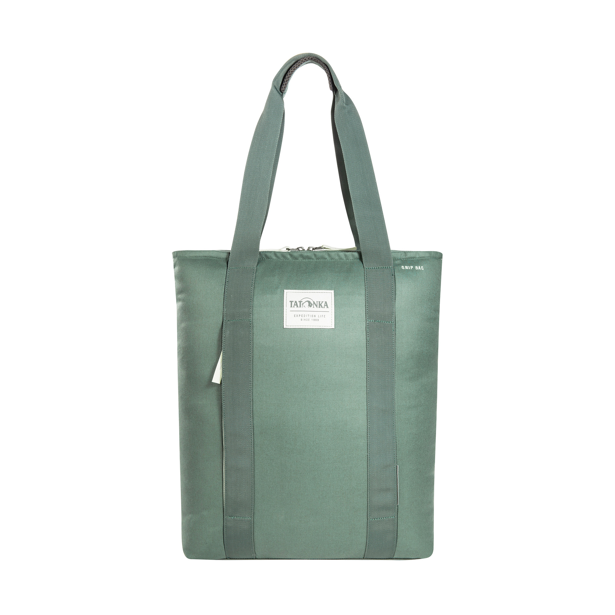 Tatonka Grip Bag Kapok sage green grün Umhängetaschen - Ansicht frontal-vorne Tasche, Tragetasche, Zubehör, Handtasche, Einkaufstasche, Tatonka Grip Bag Kapok sage green grün Umhängetaschen - Ansicht frontal-vorne