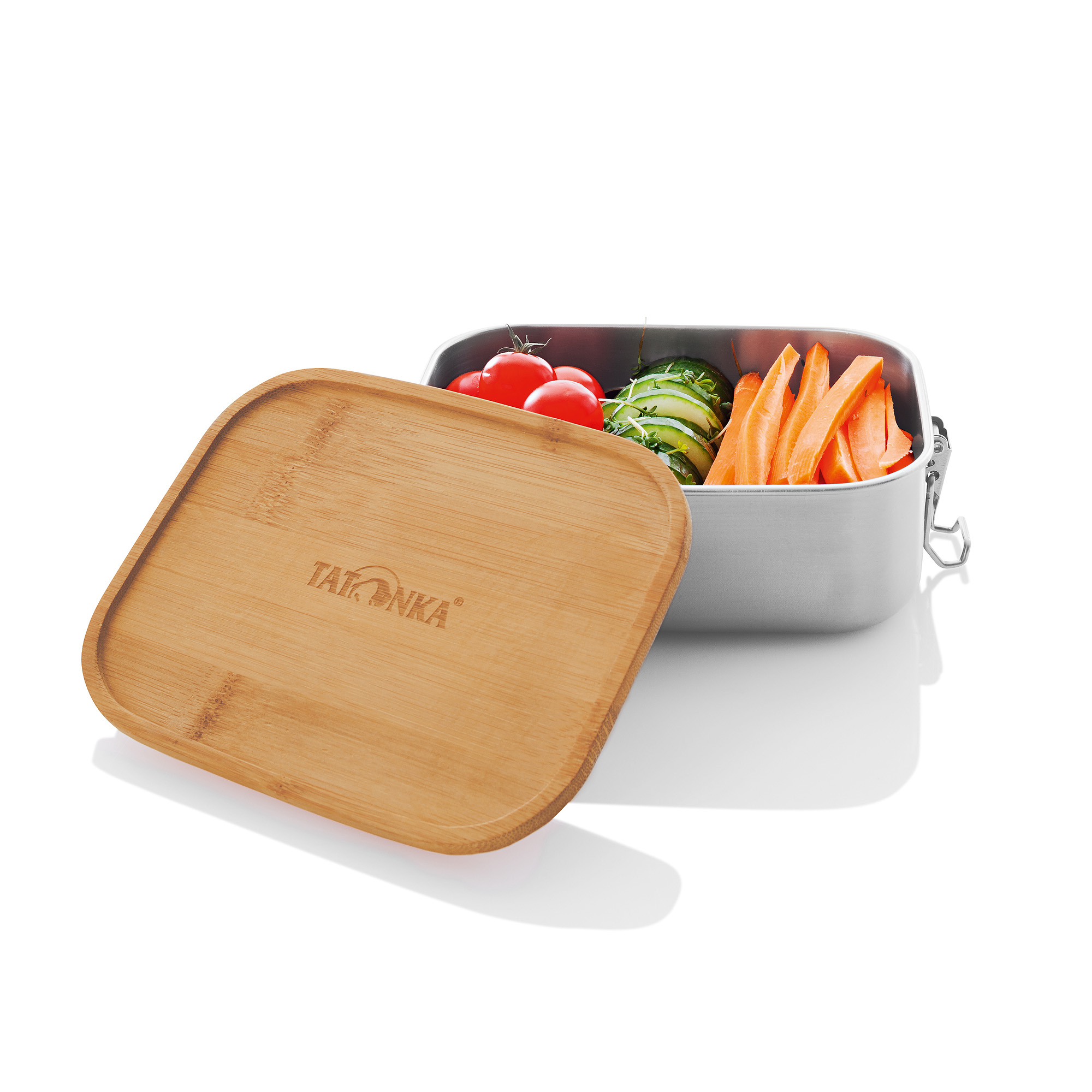 Tatonka Lunch Box I 800 Bamboo Brotboxen & Essensbehälter - Ansicht seitlich-vorne Essen, Mittagessen, Mahlzeit, Tatonka Lunch Box I 800 Bamboo Brotboxen & Essensbehälter - Ansicht seitlich-vorne
