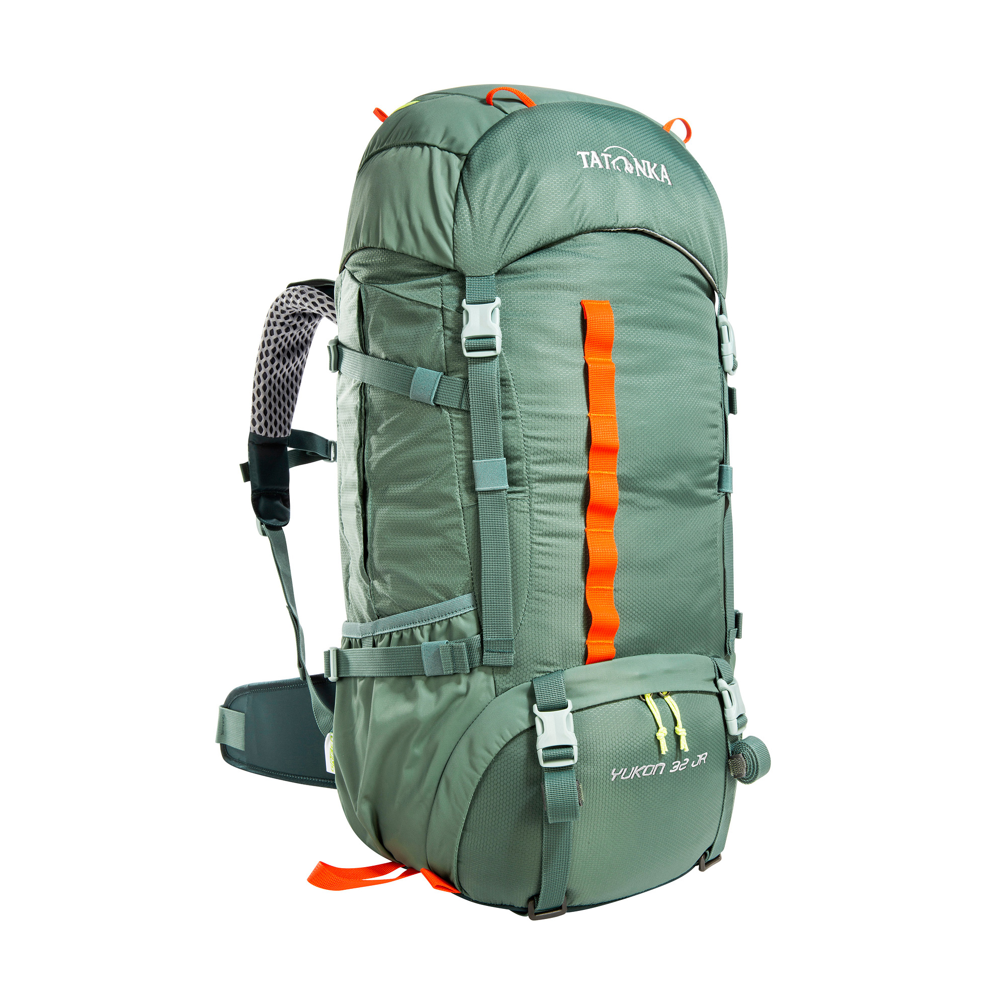 Tatonka Yukon JR 32 sage green grün Trekkingrucksäcke - Ansicht seitlich-vorne Tasche, Rucksack, Tatonka Yukon JR 32 sage green grün Trekkingrucksäcke - Ansicht seitlich-vorne