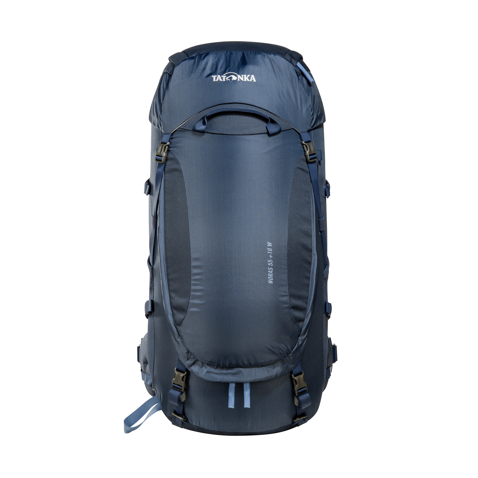 Tatonka Noras 55+10 Women navy blau Trekkingrucksäcke - Ansicht frontal-vorne Tasche, Rucksack, Tatonka Noras 55+10 Women navy blau Trekkingrucksäcke - Ansicht frontal-vorne