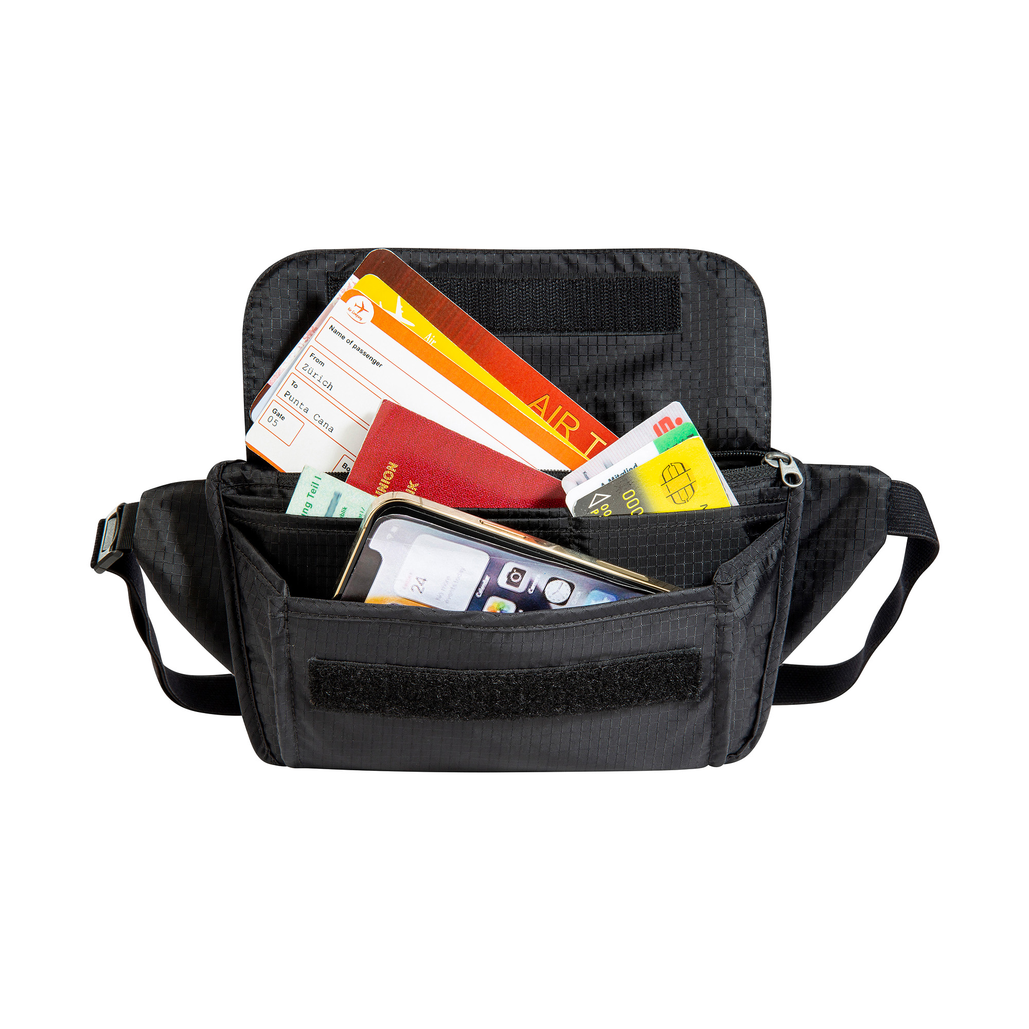 Zubehor, Erste Hilfe, Tasche, Handtasche, Tatonka Skin Waist Pouch black schwarz Bauchtaschen - Detailansicht