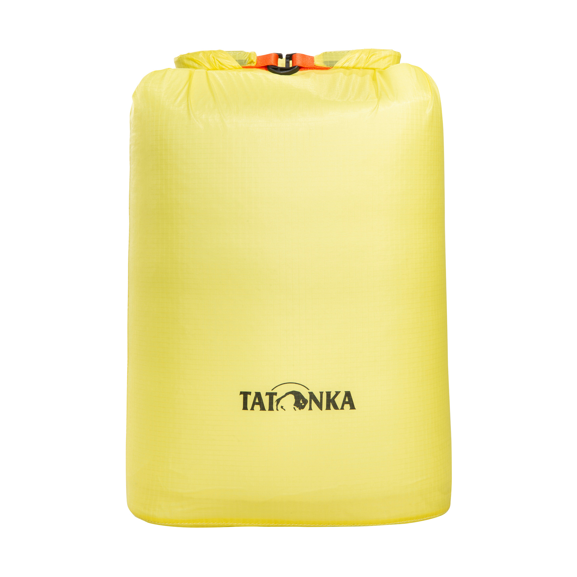 Tatonka SQZY Dry Bag 10l light yellow gelb Reisezubehör - Ansicht seitlich-vorne Tasche, Tatonka SQZY Dry Bag 10l light yellow gelb Reisezubehör - Ansicht seitlich-vorne