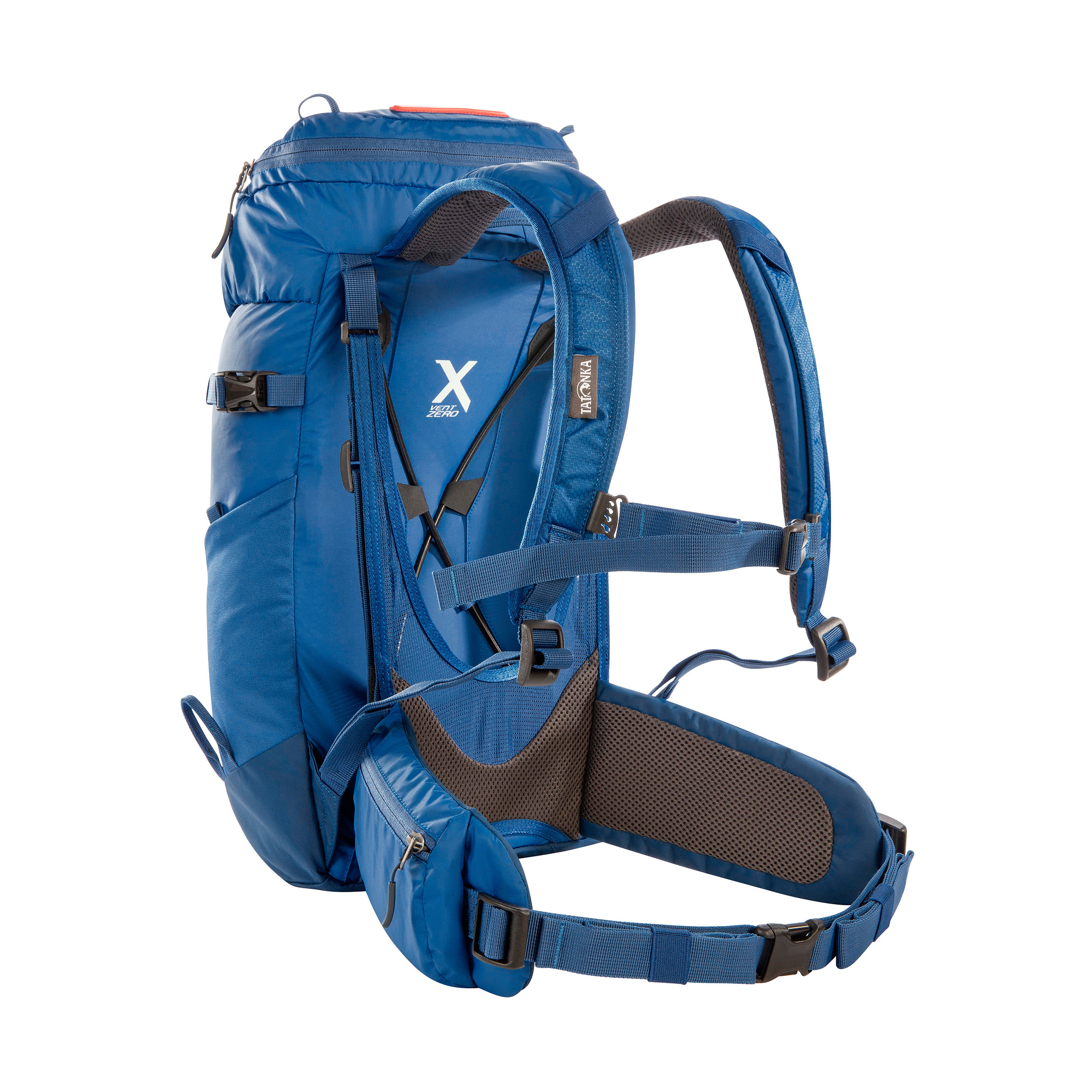 Tatonka Storm 18 Women RECCO blue blau Wanderrucksäcke - Ansicht seitlich-hinten Tasche, Rucksack, Tatonka Storm 18 Women RECCO blue blau Wanderrucksäcke - Ansicht seitlich-hinten