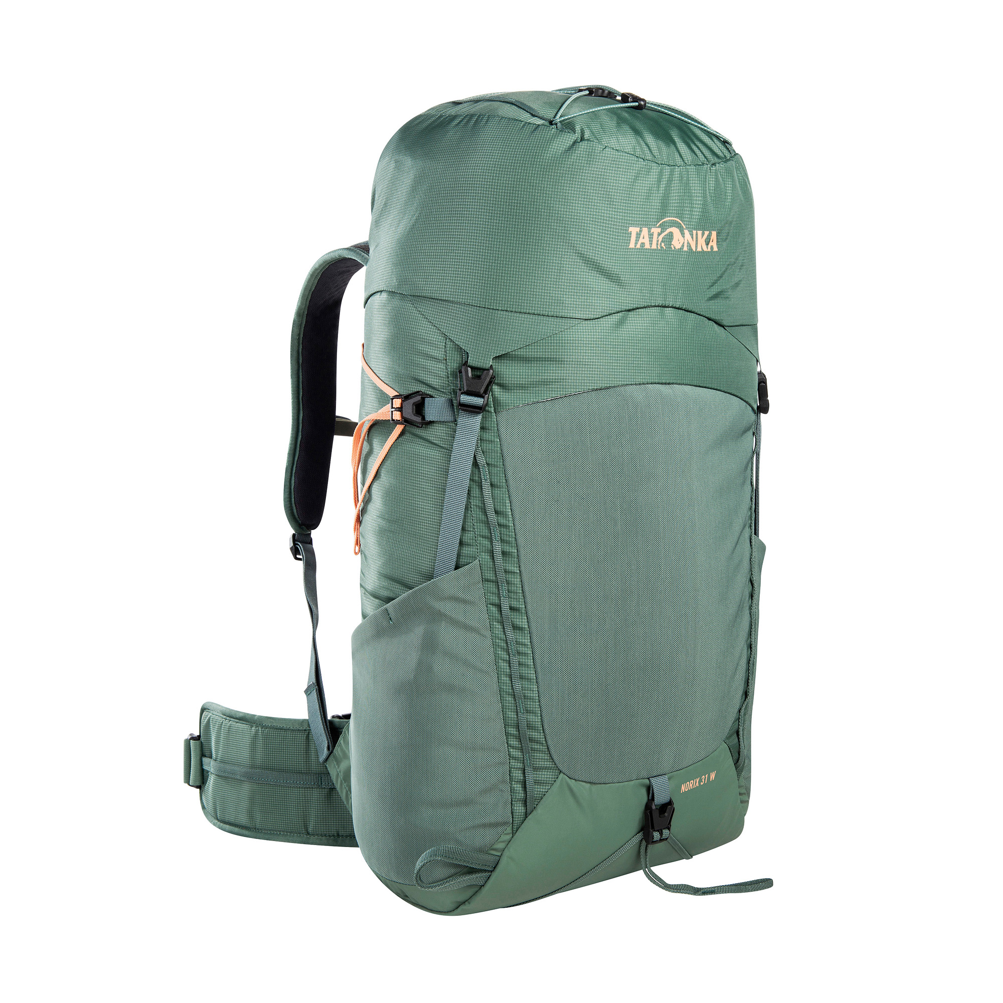 Tasche, Rucksack, Tatonka Norix 31 Women sage green grün Trekkingrucksäcke - Ansicht seitlich-vorne