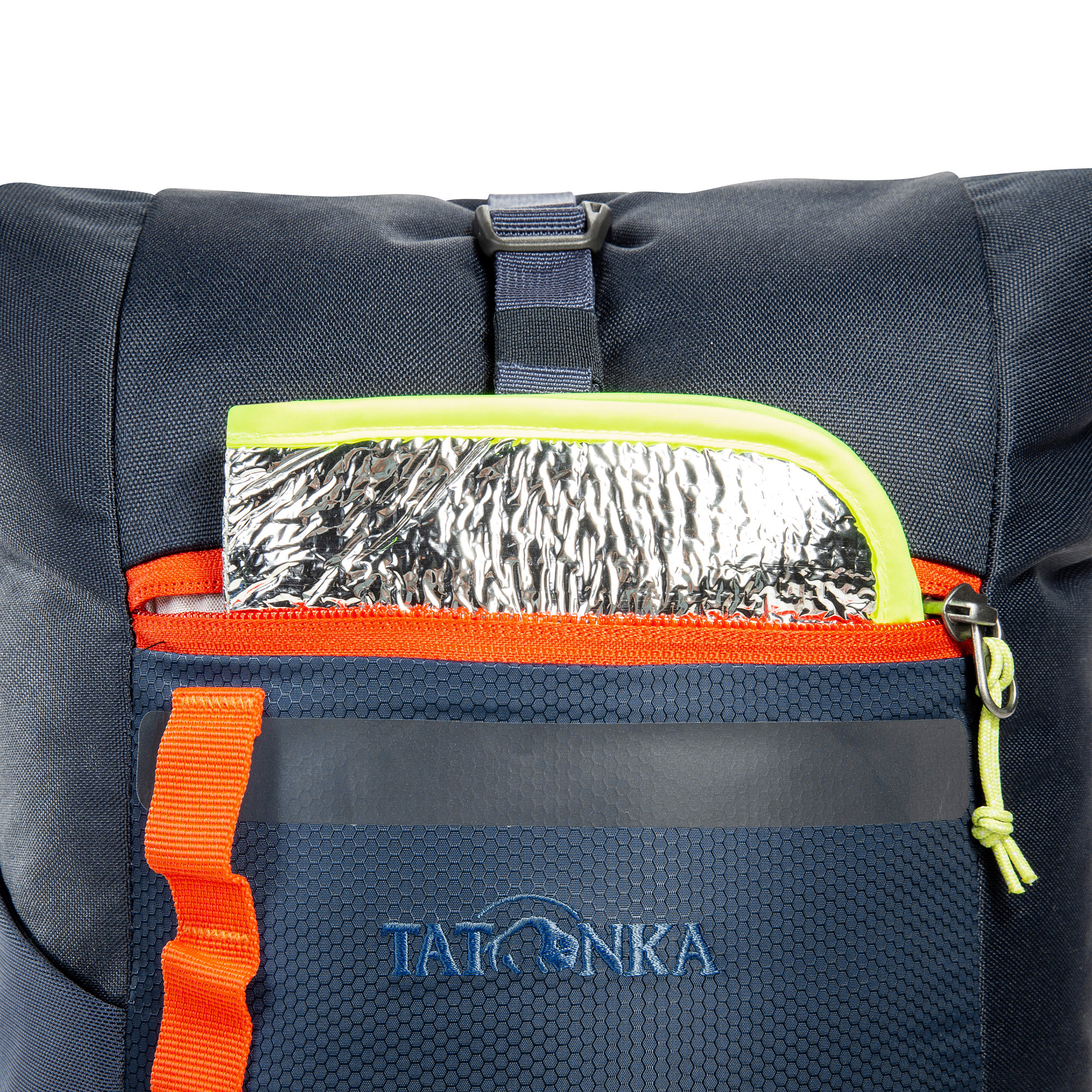 Tasche, Zubehör, Handtasche, Rucksack, Aluminium, Tatonka Rolltop Pack JR 14 navy blau Kinderrucksäcke - Detailansicht