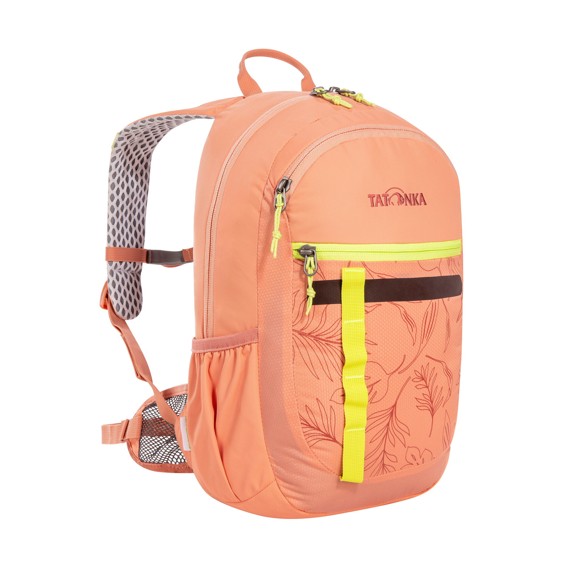 Tatonka City Pack JR 12 apricot gelb Kinderrucksäcke - Ansicht seitlich-vorne Tasche, Rucksack, Tatonka City Pack JR 12 apricot gelb Kinderrucksäcke - Ansicht seitlich-vorne