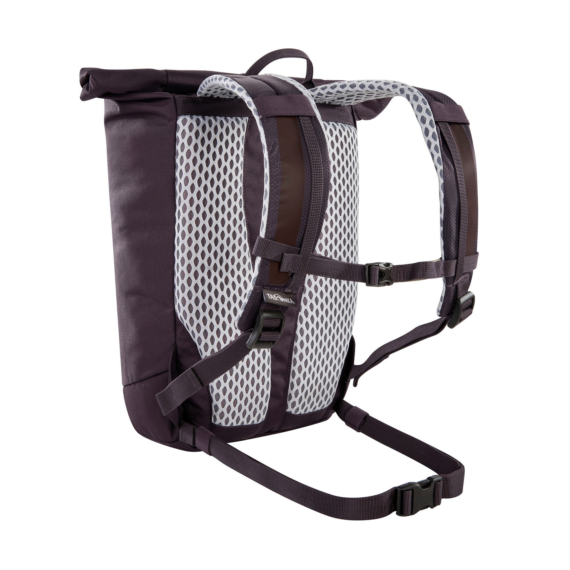 Tasche, Rucksack, Tatonka Rolltop Pack JR 14 midnight plum lila Kinderrucksäcke - Ansicht seitlich-hinten