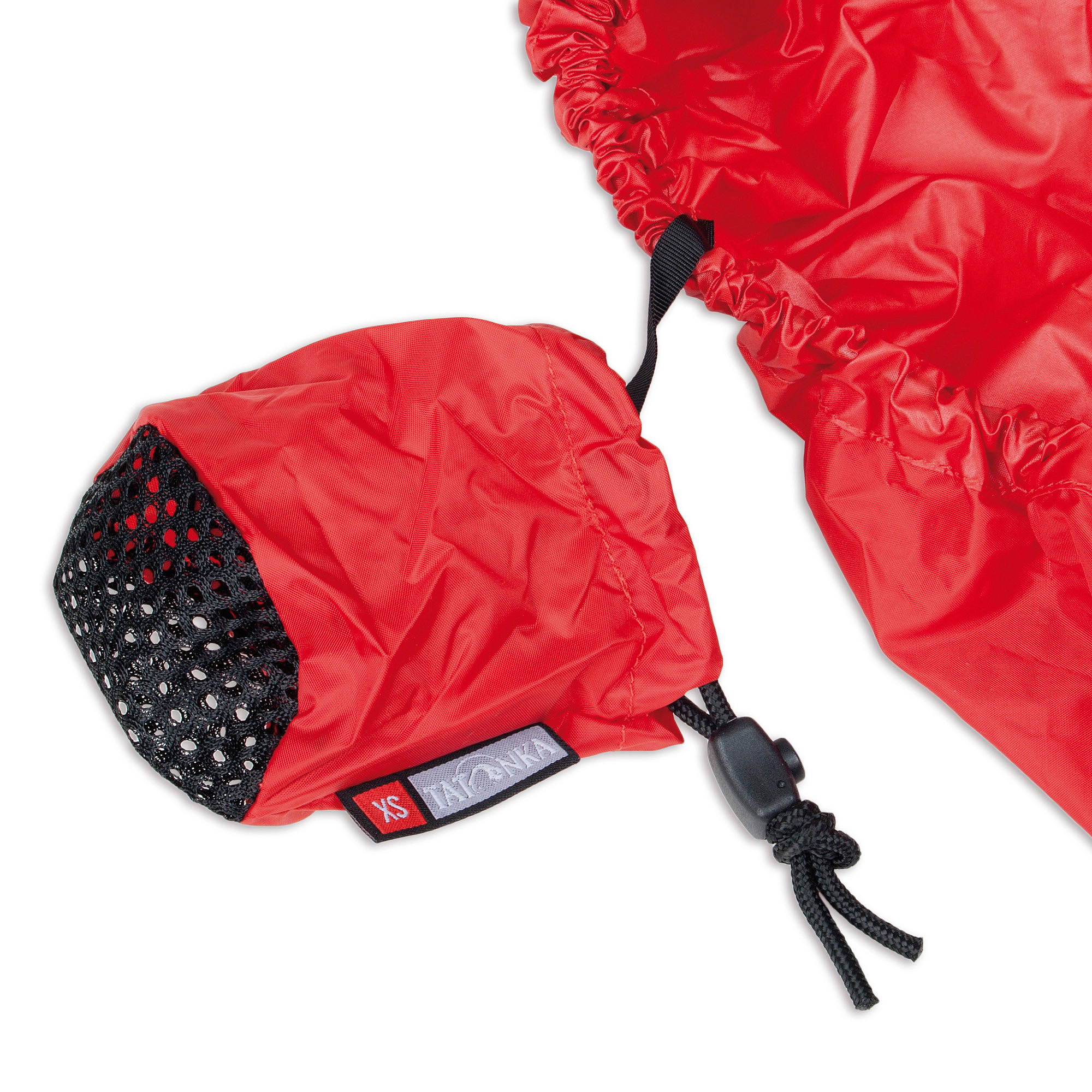 Tatonka Rain Flap "XS" red rot Rucksack-Zubehör - Detailansicht Hut, Motorhaube, Mütze, Rettungsweste, Mantel, Tatonka Rain Flap "XS" red rot Rucksack-Zubehör - Detailansicht
