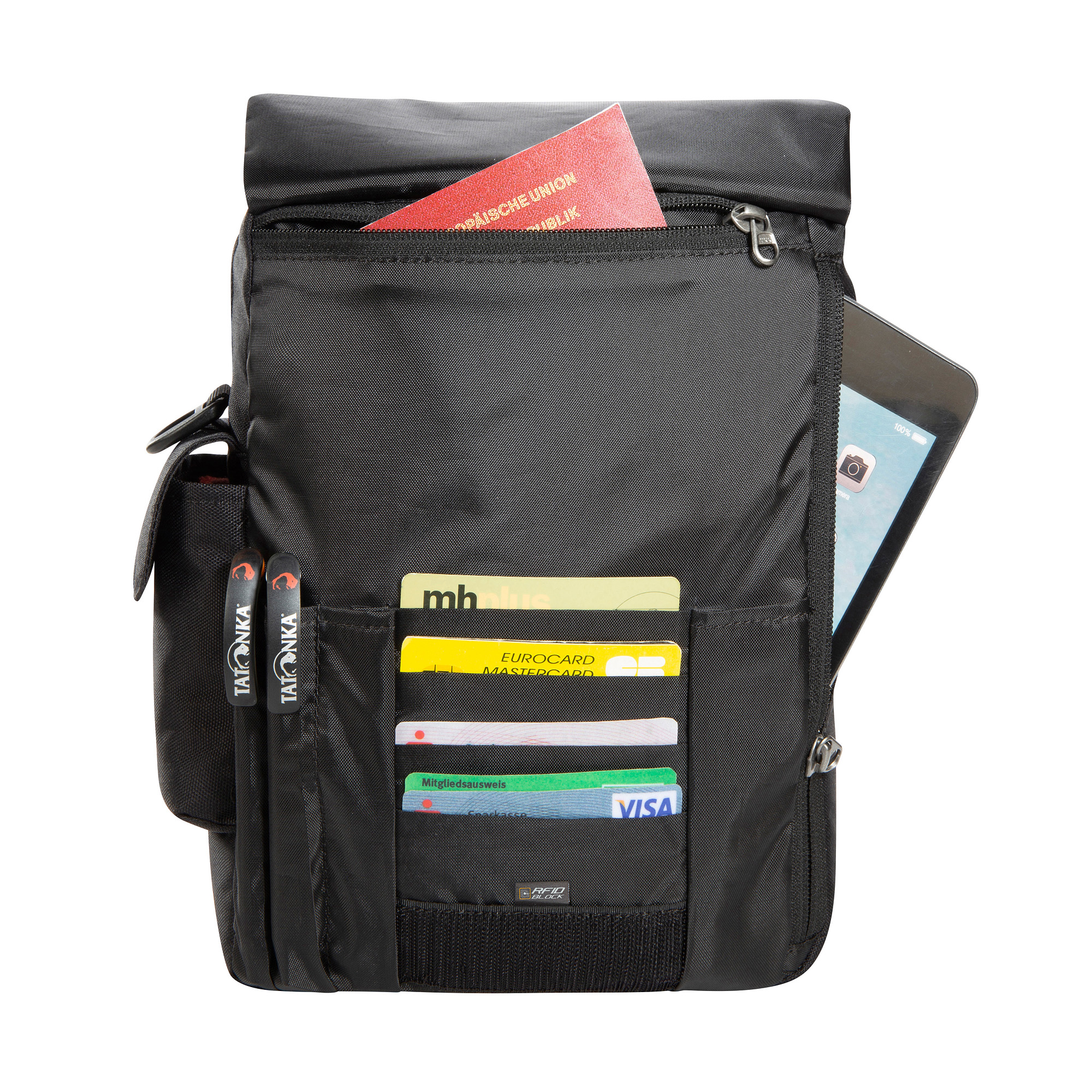 Tatonka Check In XL RFID Block black schwarz Reisetaschen - Detailansicht Tasche, Erste Hilfe, Rucksack, Tatonka Check In XL RFID Block black schwarz Reisetaschen - Detailansicht