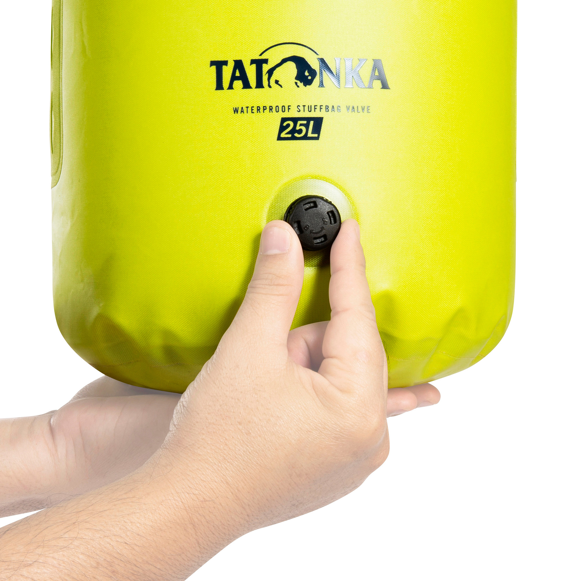 Tatonka WP Stuffbag Valve 25l lime gelb Reisezubehör 4013236393637
