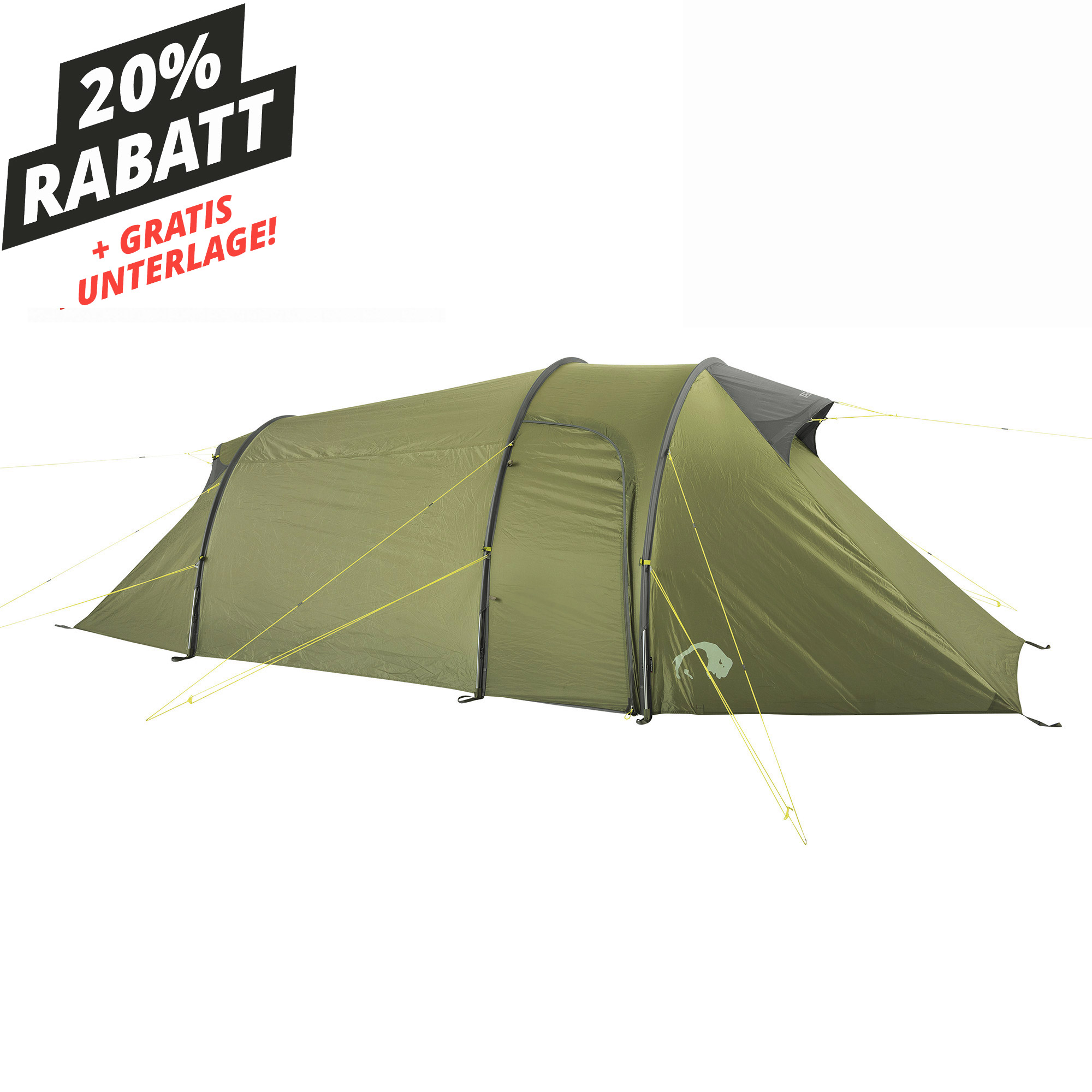 Zelt, Campen, Zelt in den Bergen, Natur, Draußen, Zelt, Campen, Zelt in den Bergen, Natur, Draußen, Zelt, Campen, Zelt in den Bergen, Natur, Draußen, Tatonka Grönland 2 light olive grün 2-Personen-Zelte - Ansicht seitlich-vorne