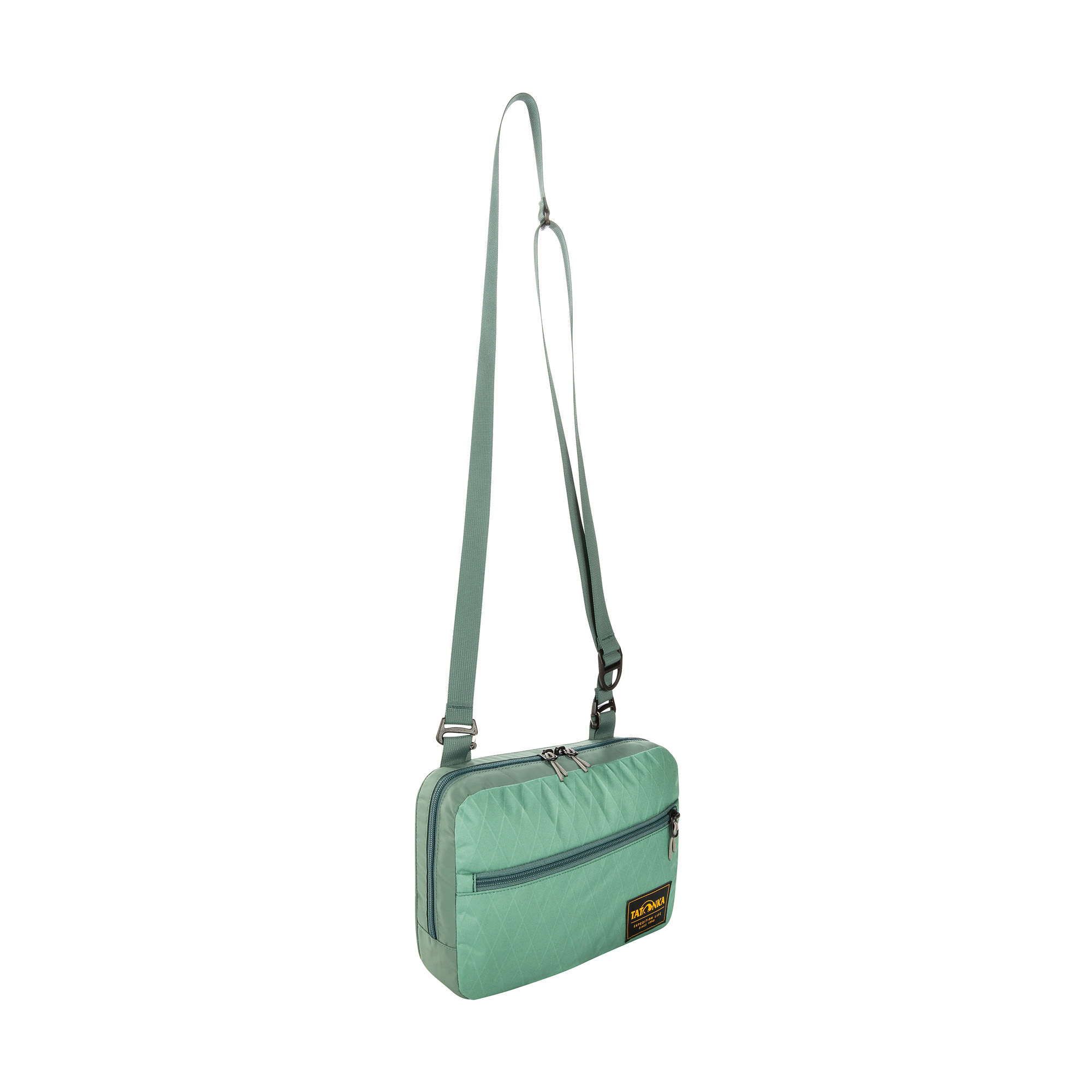 Tatonka Cross Body Bag M sage green grün Umhängetaschen - Ansicht seitlich-vorne Zubehor, Tasche, Handtasche, Geldbörse, Tatonka Cross Body Bag M sage green grün Umhängetaschen - Ansicht seitlich-vorne