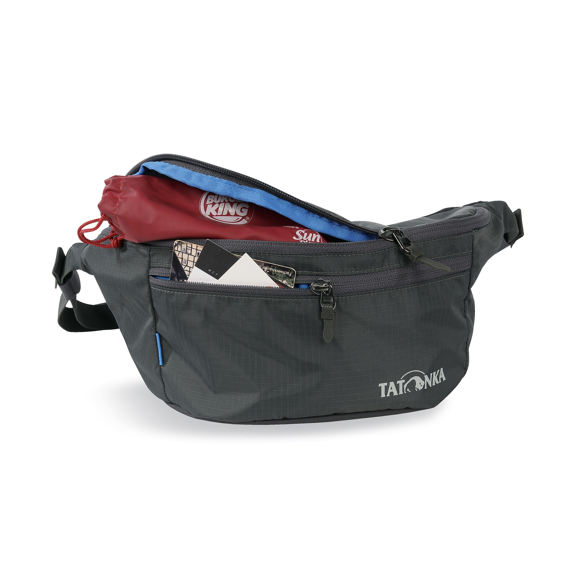 Tatonka Ilium M titan grey grau Bauchtaschen - Ansicht frontal-hinten Tasche, Zubehör, Handtasche, Erste Hilfe, Tatonka Ilium M titan grey grau Bauchtaschen - Ansicht frontal-hinten