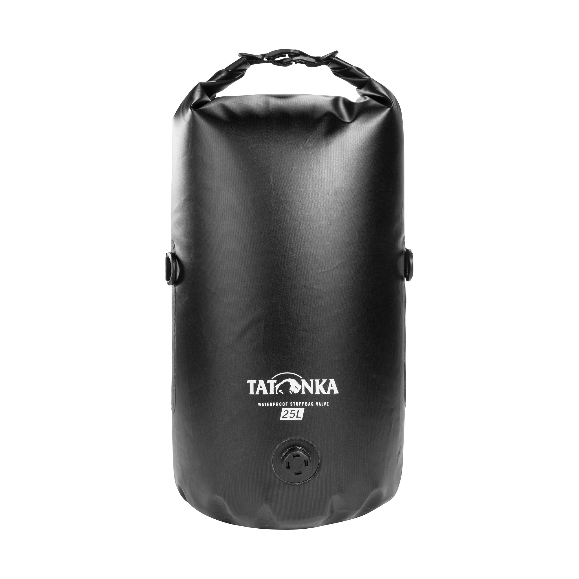 Tatonka WP Stuffbag Valve 25l black schwarz Reisezubehör - Ansicht frontal-vorne Tasche, Tatonka WP Stuffbag Valve 25l black schwarz Reisezubehör - Ansicht frontal-vorne