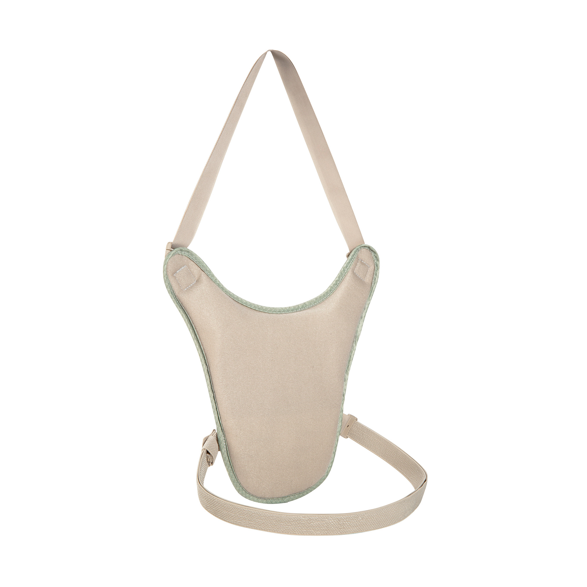 Zubehor, Tasche, Handtasche, Leinwand, Riemen, Tatonka Skin Chest Holster RFID Block natural silber Geldbeutel - Ansicht frontal-hinten