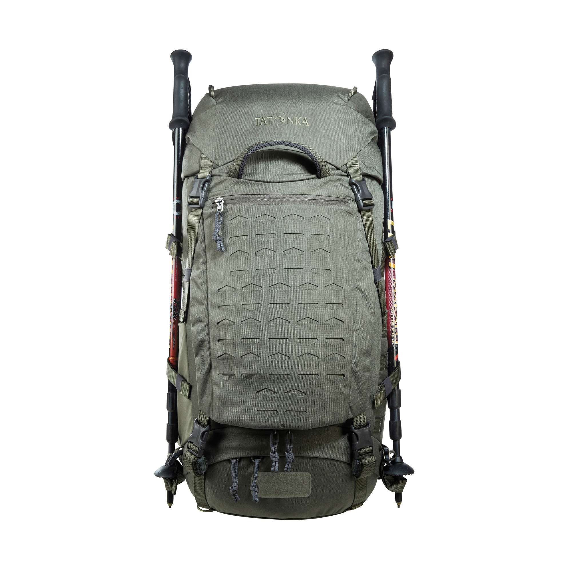 Tasche, Rucksack, Tatonka Pyrox 40+10 Women BC stone grey olive grau Trekkingrucksäcke - Detailansicht