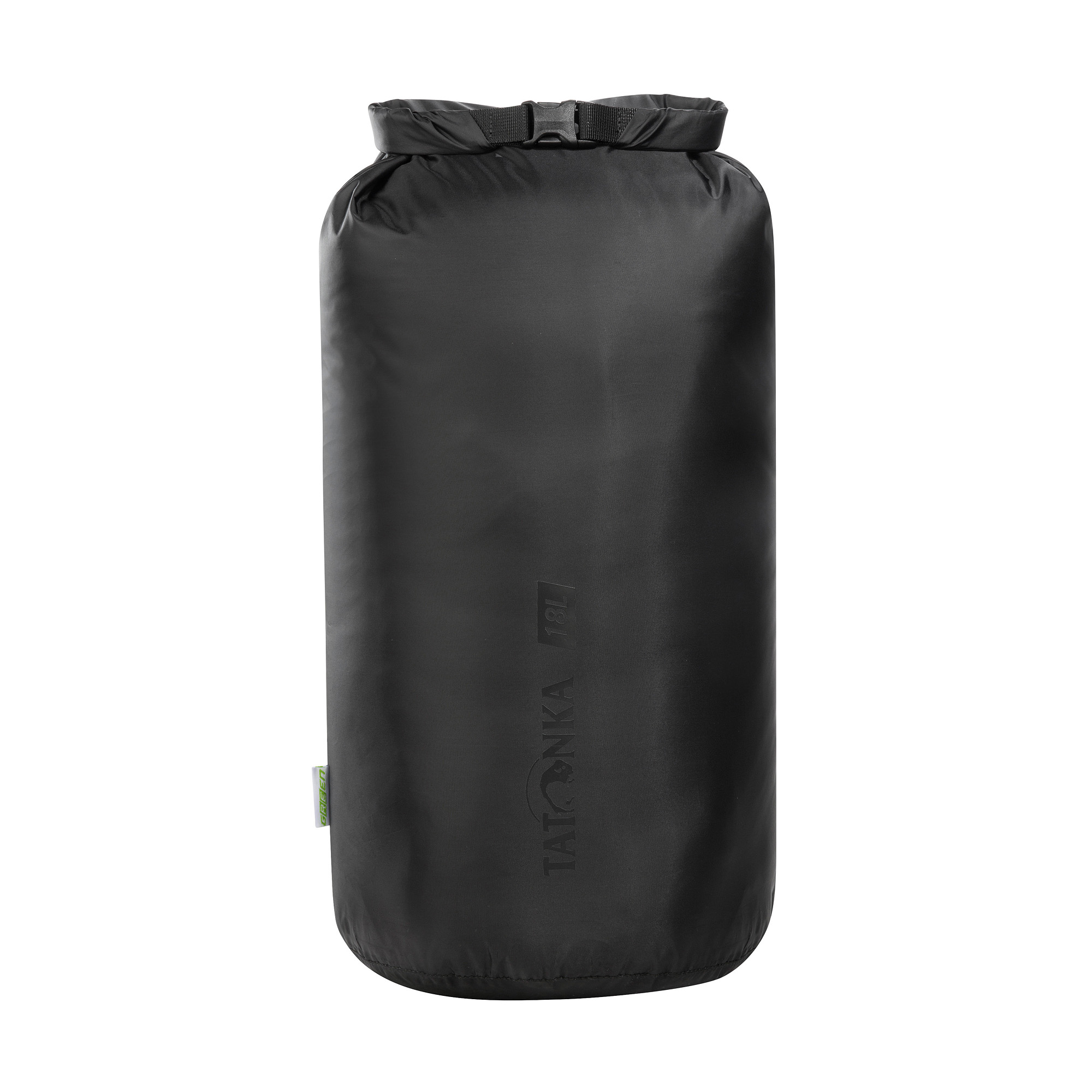 Tatonka Dry Sack 18l black schwarz Rucksack-Zubehör - Ansicht seitlich-vorne Tasche, Tatonka Dry Sack 18l black schwarz Rucksack-Zubehör - Ansicht seitlich-vorne
