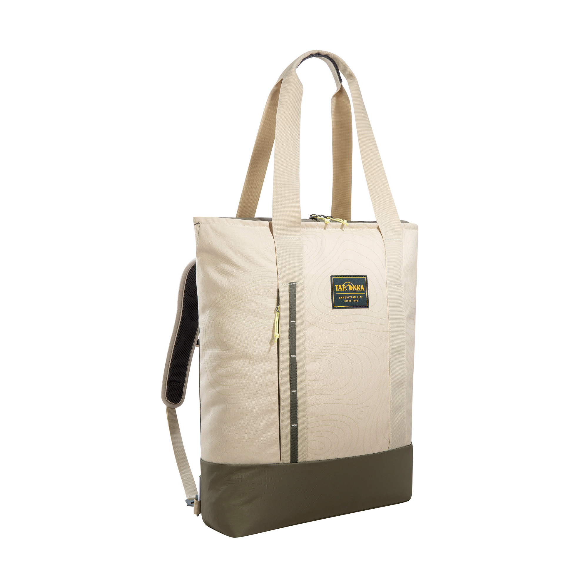 Tatonka City Stroller brown rice curve braun Umhängetaschen - Ansicht seitlich-vorne Tasche, Tragetasche, Zubehör, Handtasche, Leinwand, Tatonka City Stroller brown rice curve braun Umhängetaschen - Ansicht seitlich-vorne