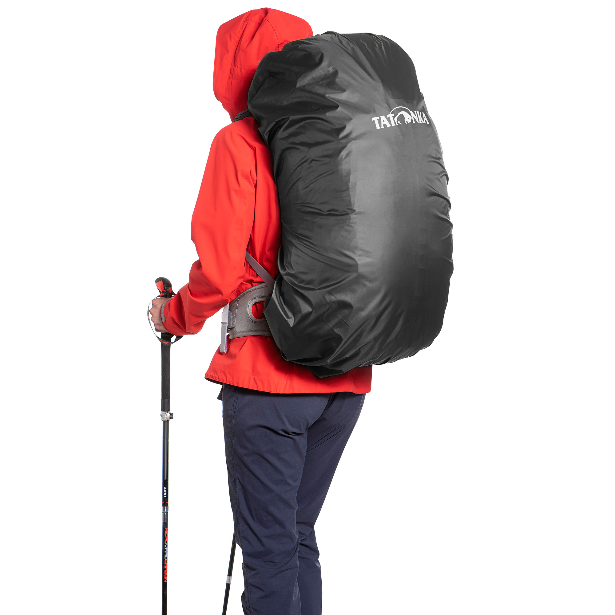 Tatonka Rain Cover 40-55l black schwarz Rucksack-Zubehör - Detailansicht Mantel, Tasche, Erwachsener, Mann, Person, Tatonka Rain Cover 40-55l black schwarz Rucksack-Zubehör - Detailansicht