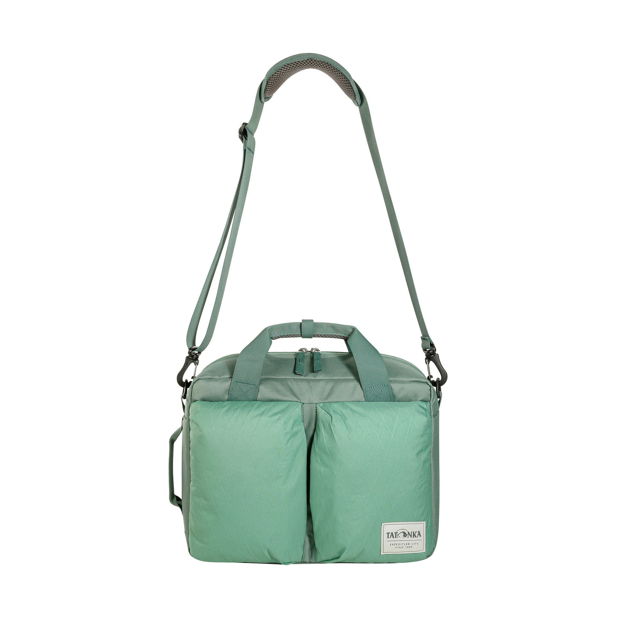 Zubehör, Tasche, Handtasche, Tatonka Cross Body Bag XL sage green grün Umhängetaschen - Ansicht frontal-vorne