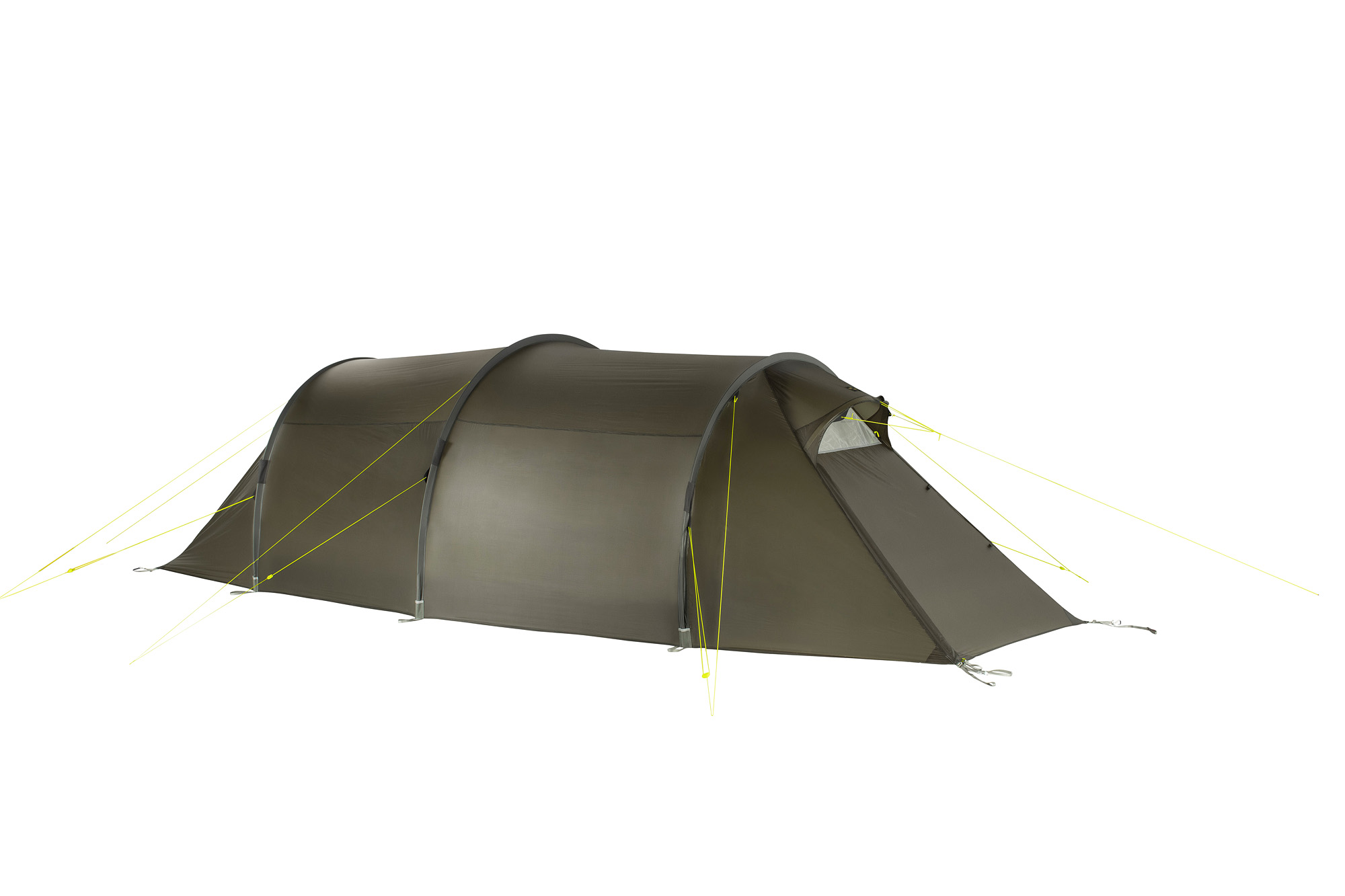 Tatonka Rokua 3 stone grey olive grau 3-Personen-Zelte - Ansicht frontal-vorne Zelt, Campen, Zelt in den Bergen, Natur, Draußen, Tatonka Rokua 3 stone grey olive grau 3-Personen-Zelte - Ansicht frontal-vorne