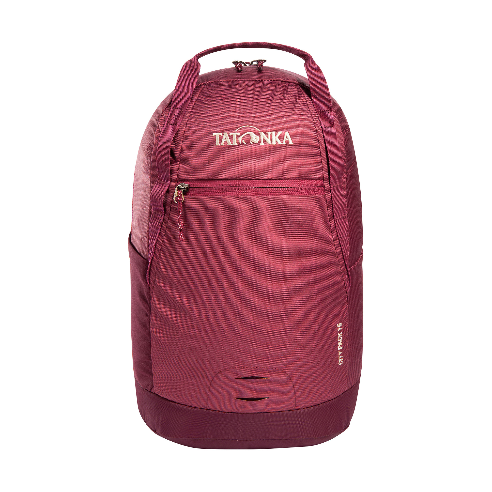 Tatonka City Pack 15 bordeaux red /dahlia  Tagesrucksäcke - Ansicht frontal-vorne Tasche, Rucksack, Tatonka City Pack 15 bordeaux red /dahlia  Tagesrucksäcke - Ansicht frontal-vorne