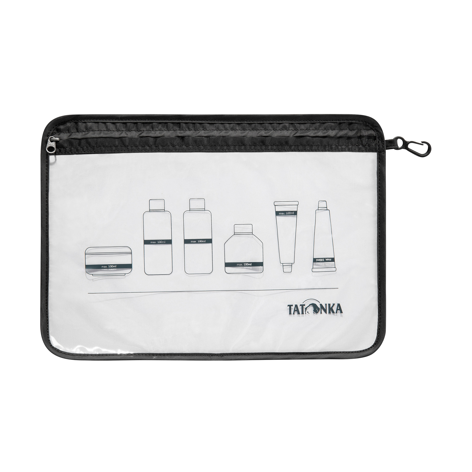 Tatonka Zip Flight Bag A4 black schwarz Kulturbeutel - Ansicht seitlich-vorne Zubehor, Elektronik, Handy, Telefon, Tatonka Zip Flight Bag A4 black schwarz Kulturbeutel - Ansicht seitlich-vorne