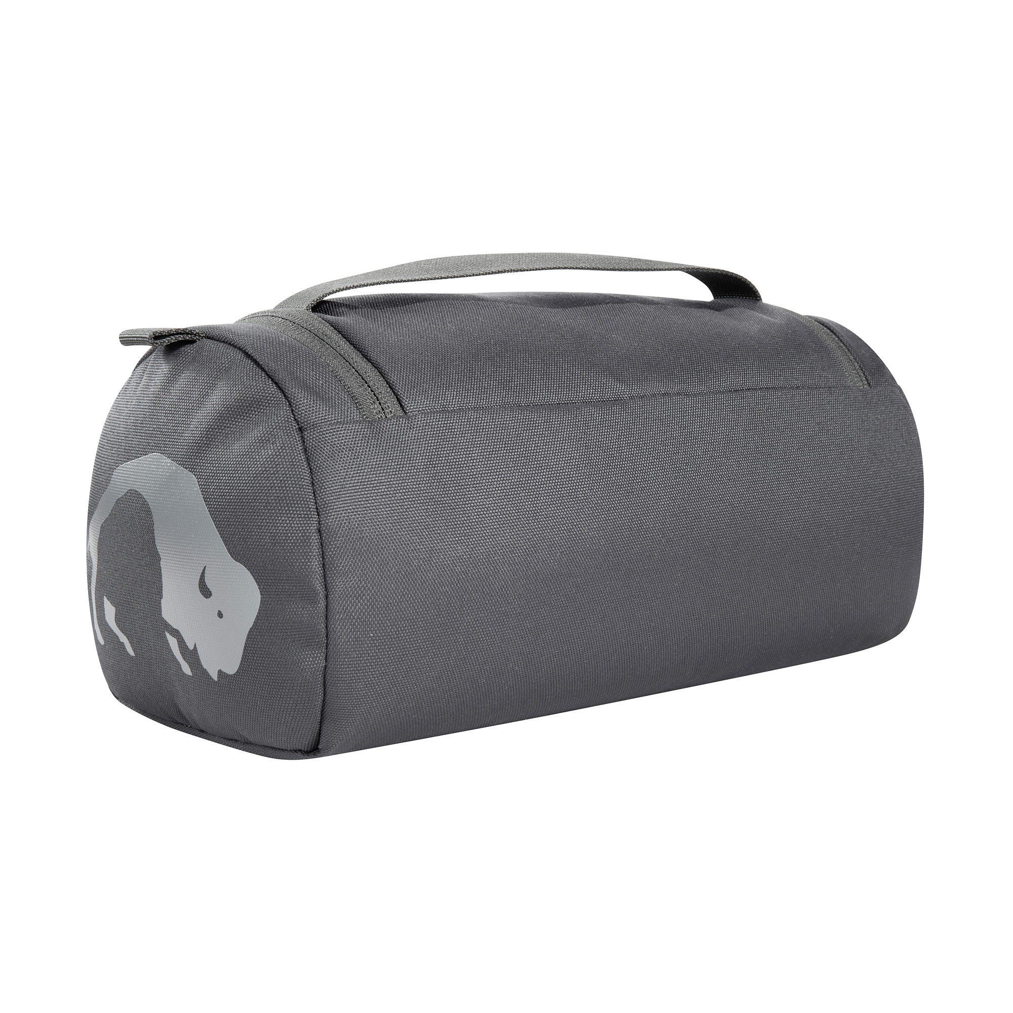 Zubehor, Tasche, Handtasche, Tatonka Care Barrel titan grey grau Kulturbeutel - Ansicht seitlich-hinten