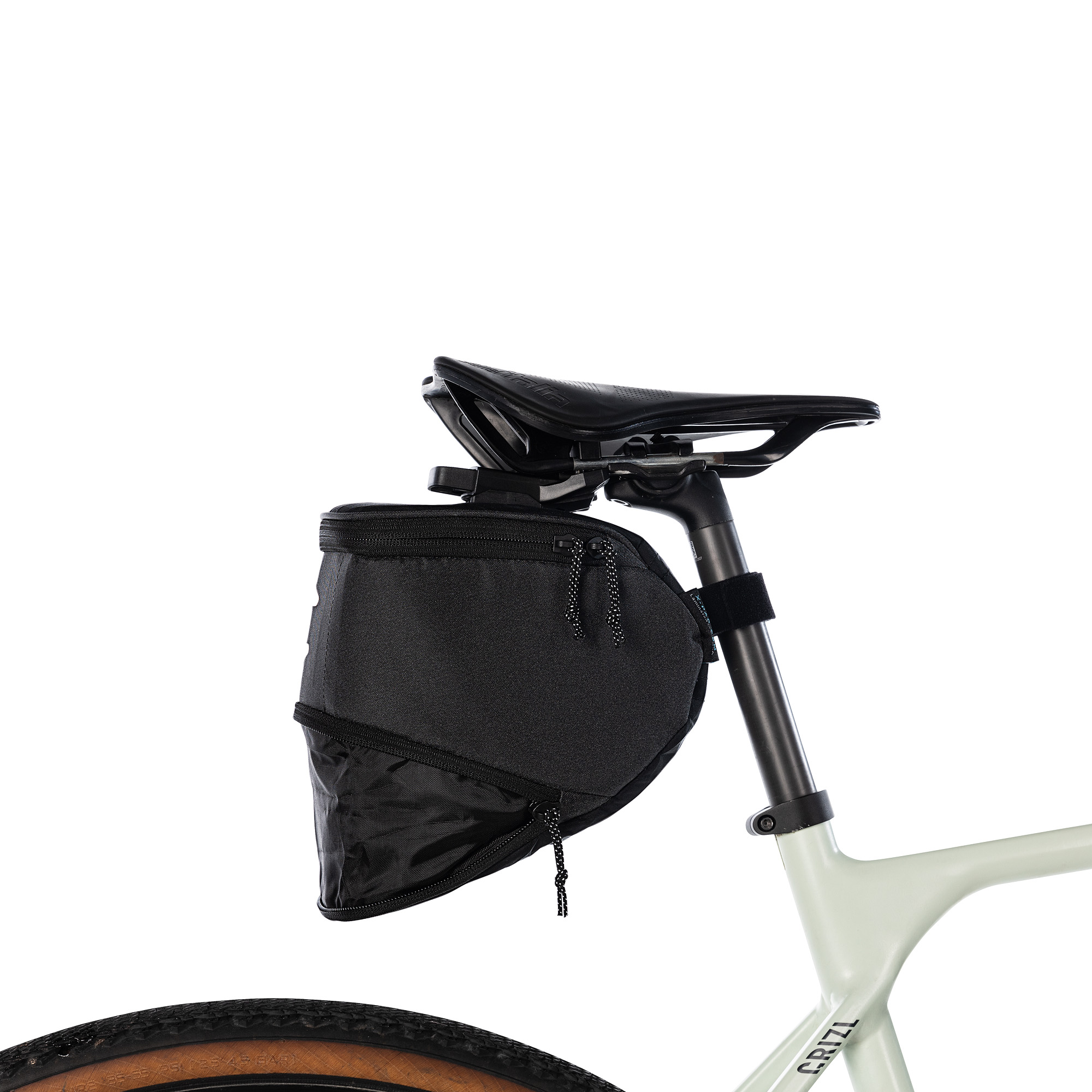 Fahrrad, Transport, Fahrzeug, Tasche, Handtasche, Tatonka Bike Saddle Bag M black schwarz - Detailansicht
