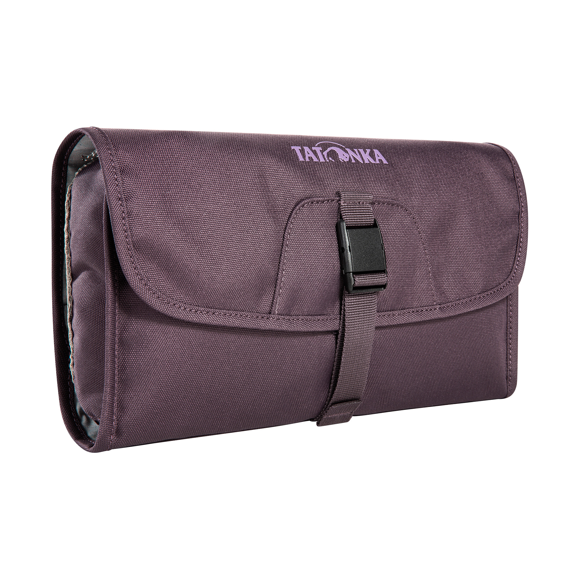 Zubehor, Tasche, Handtasche, Tatonka Small Travelcare midnight plum lila Kulturbeutel - Ansicht seitlich-vorne